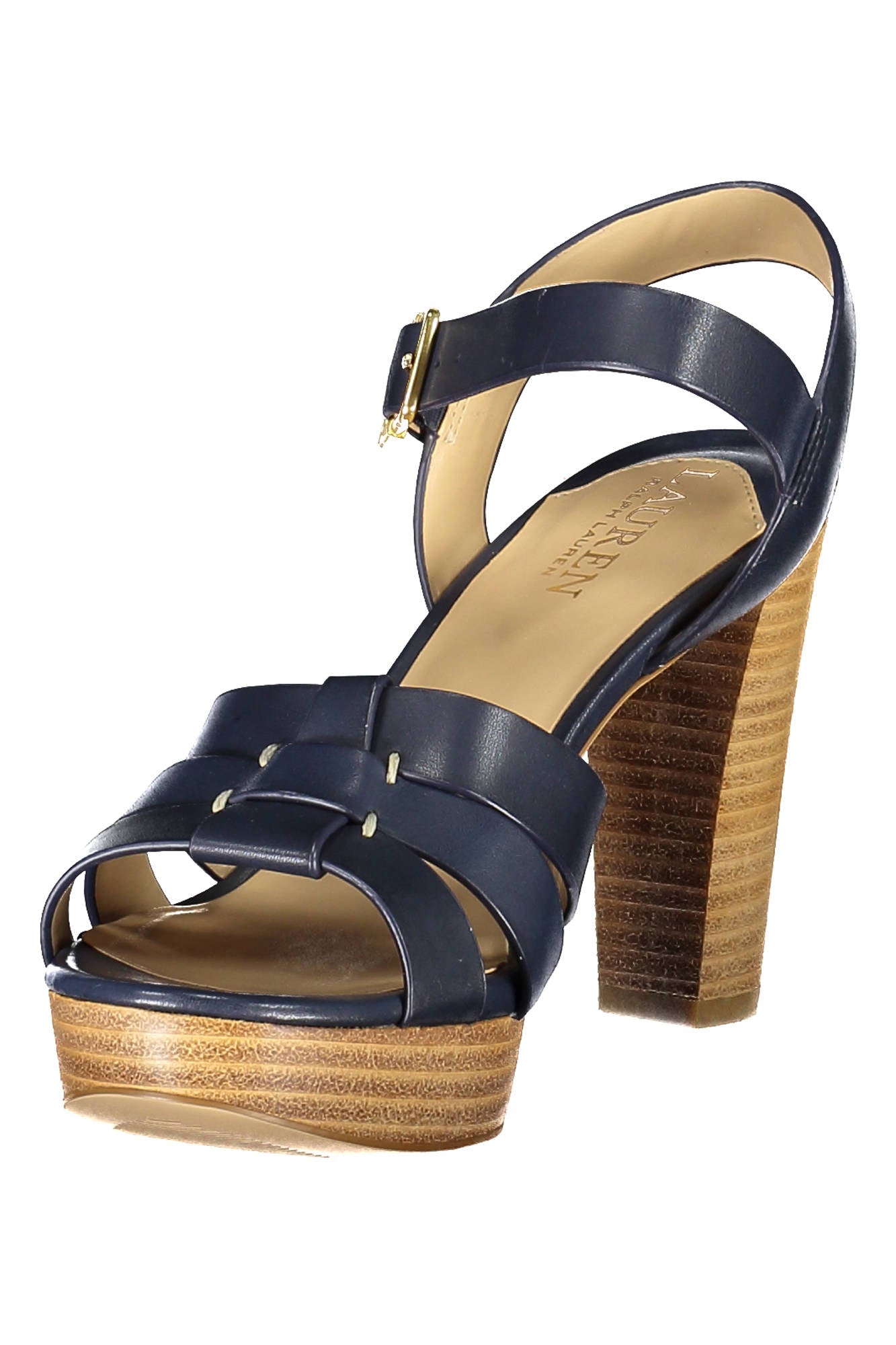 RALPH LAUREN SHOE SANDAL WOMAN BLUE