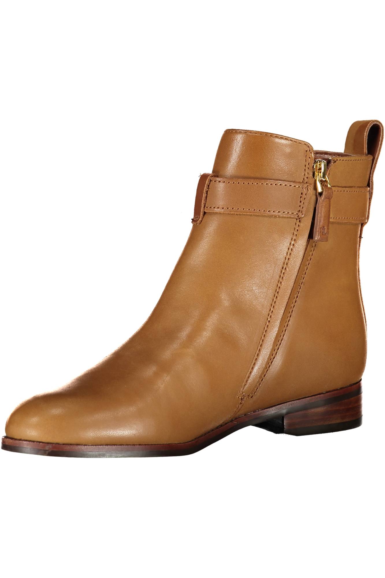 RALPH LAUREN BROWN WOMENS BOOT SHOES
