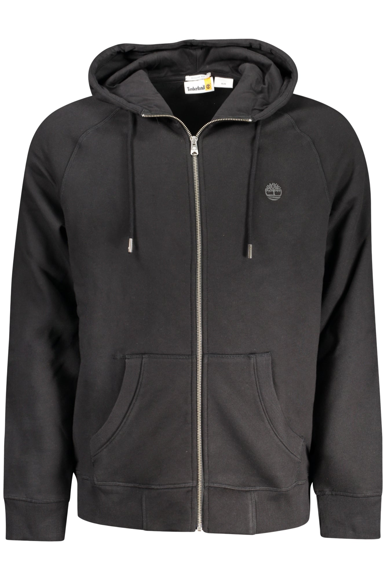 TIMBERLAND MENS BLACK ZIP-UP SWEATSHIRT