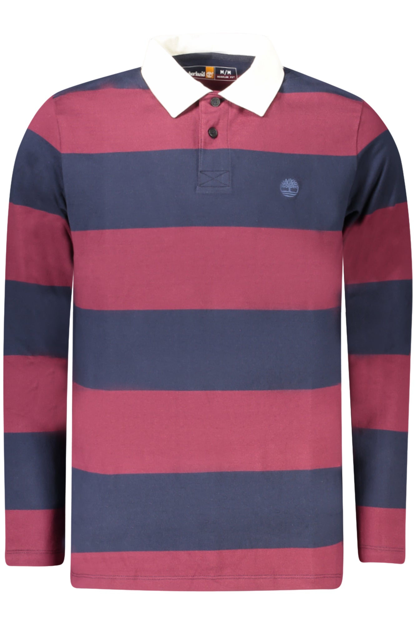 TIMBERLAND MENS LONG-SLEEVE POLO SHIRT, RED