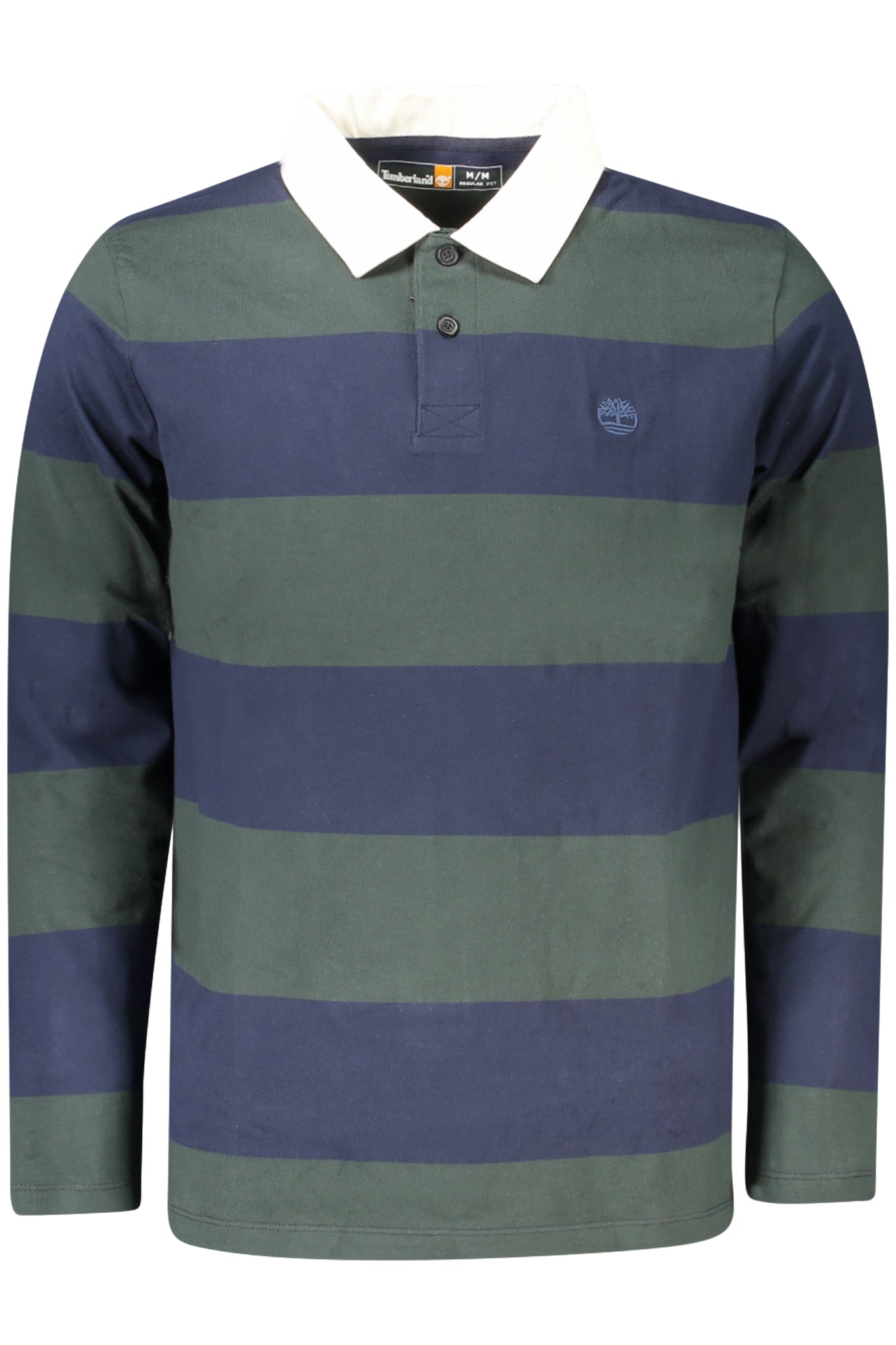 TIMBERLAND MENS LONG-SLEEVE POLO SHIRT, GREEN