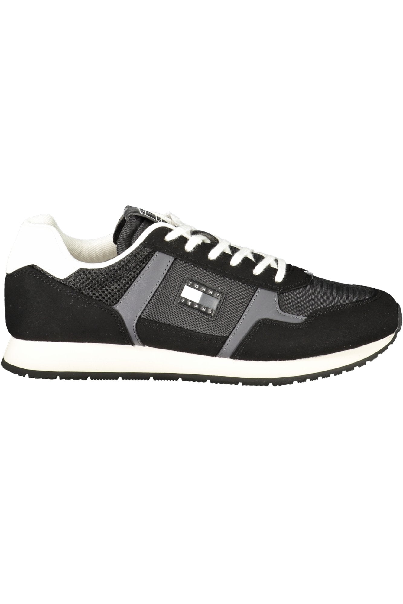TOMMY HILFIGER MENS BLACK SPORTS SHOES