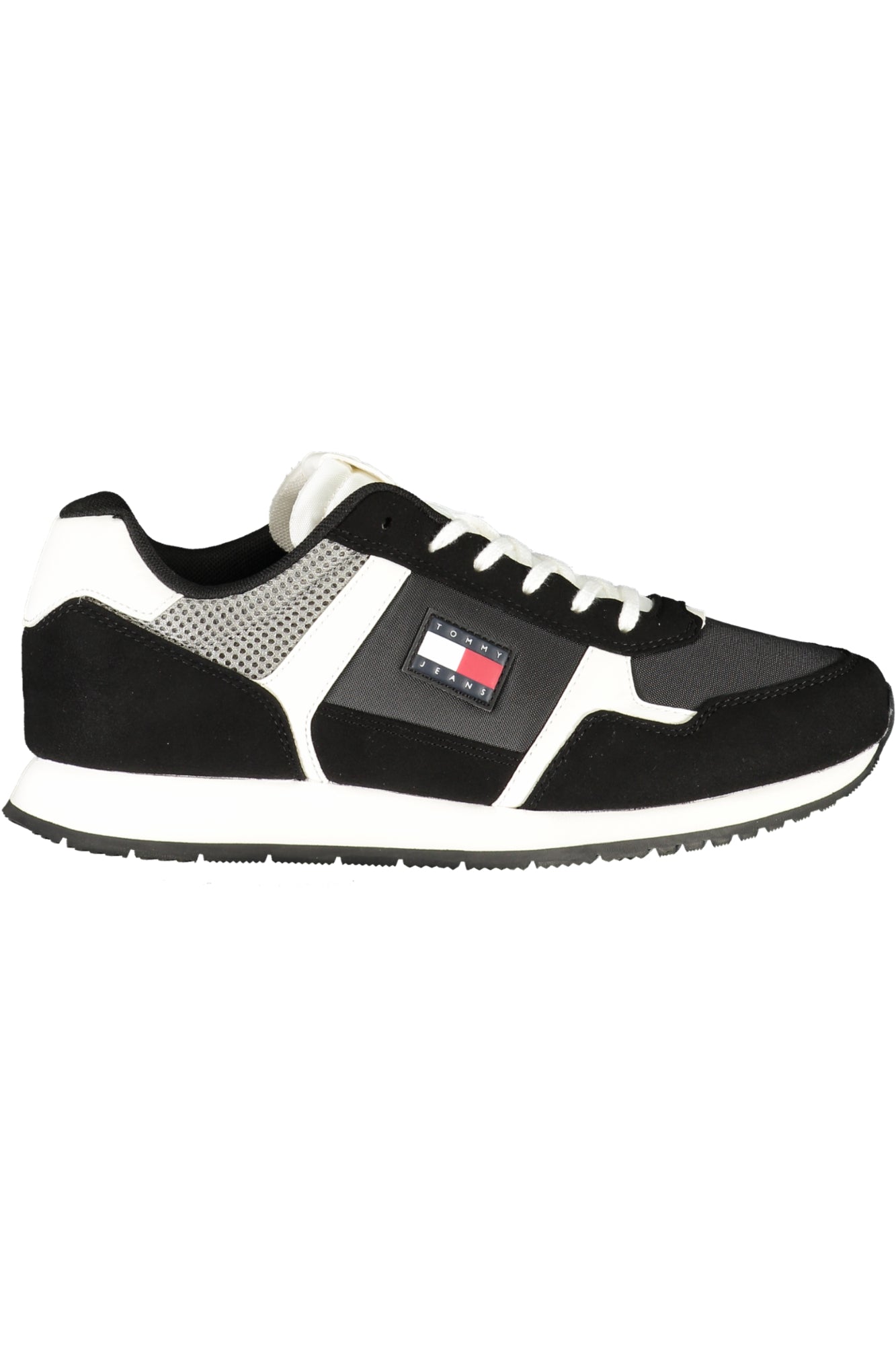 TOMMY HILFIGER MENS BLACK SPORTS SHOES