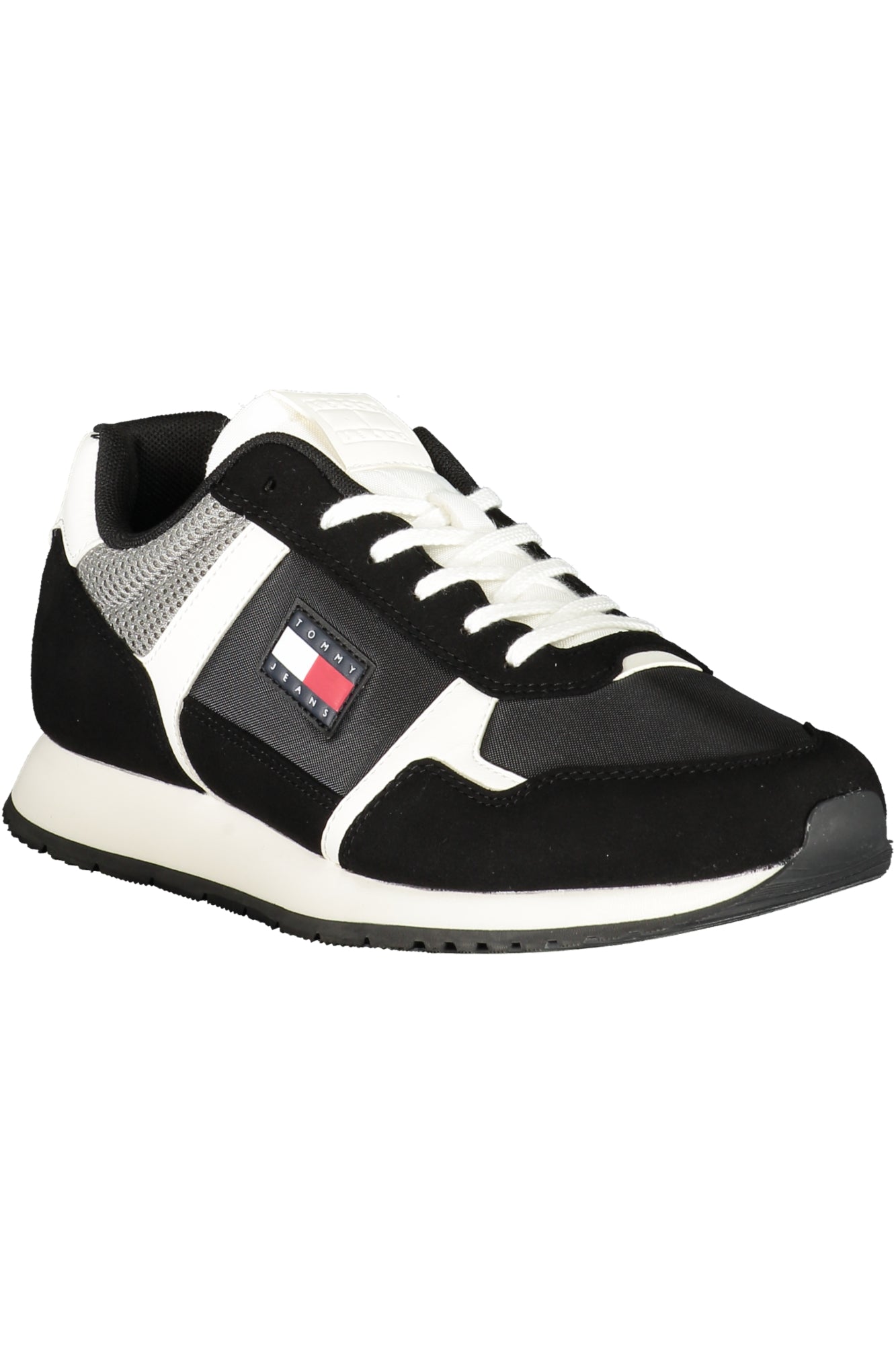 TOMMY HILFIGER MENS BLACK SPORTS SHOES