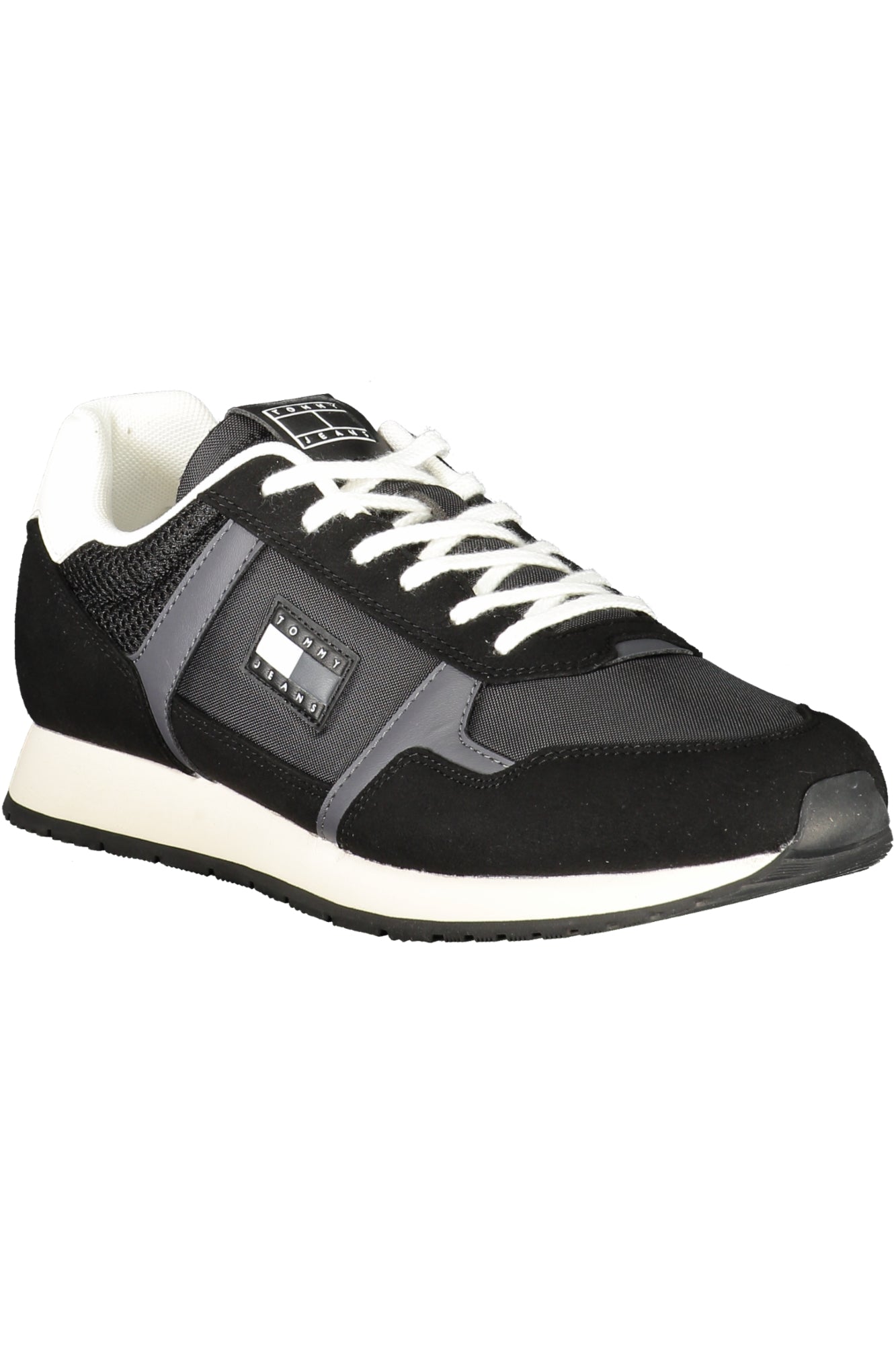 TOMMY HILFIGER MENS BLACK SPORTS SHOES