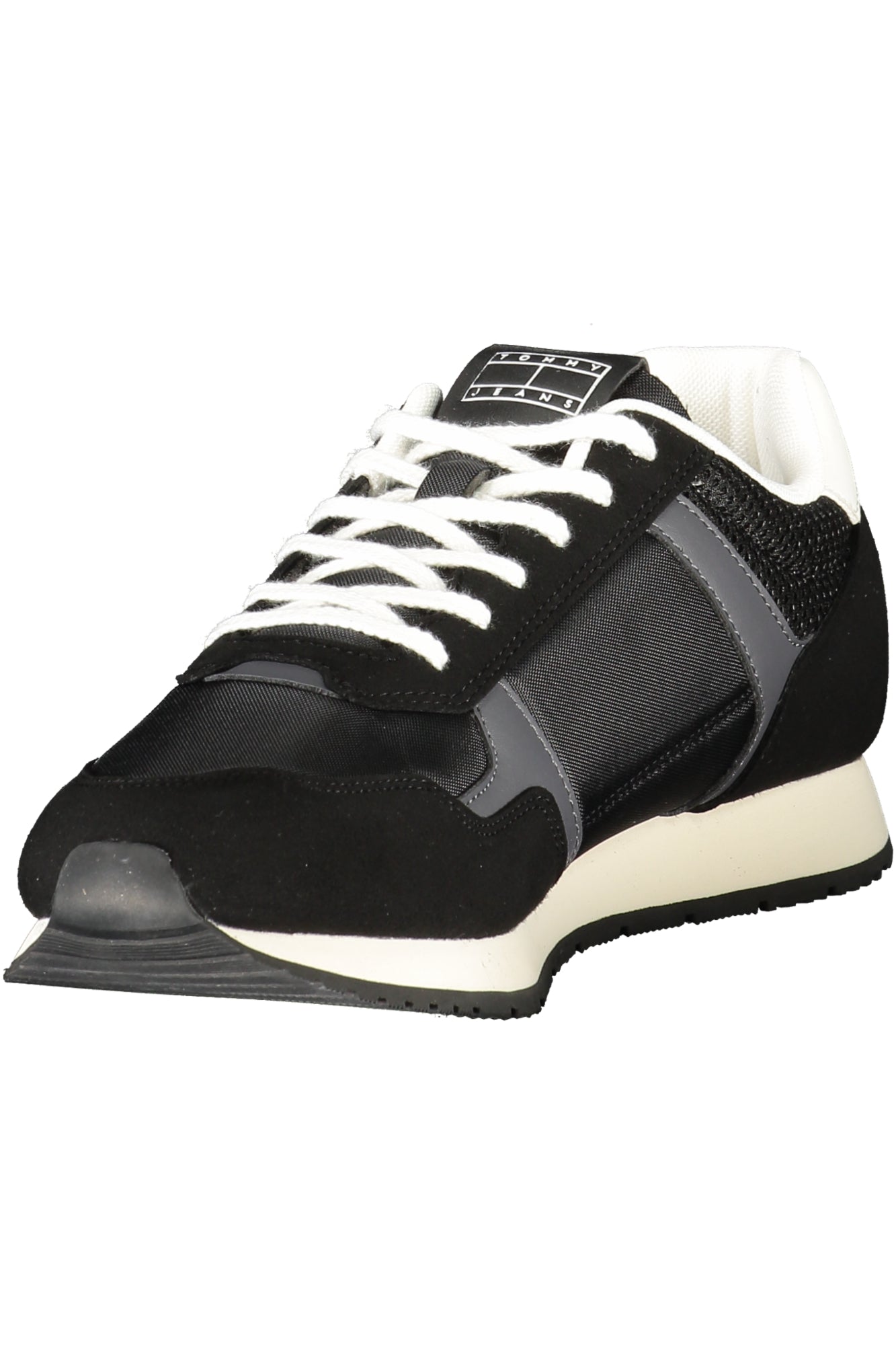TOMMY HILFIGER MENS BLACK SPORTS SHOES