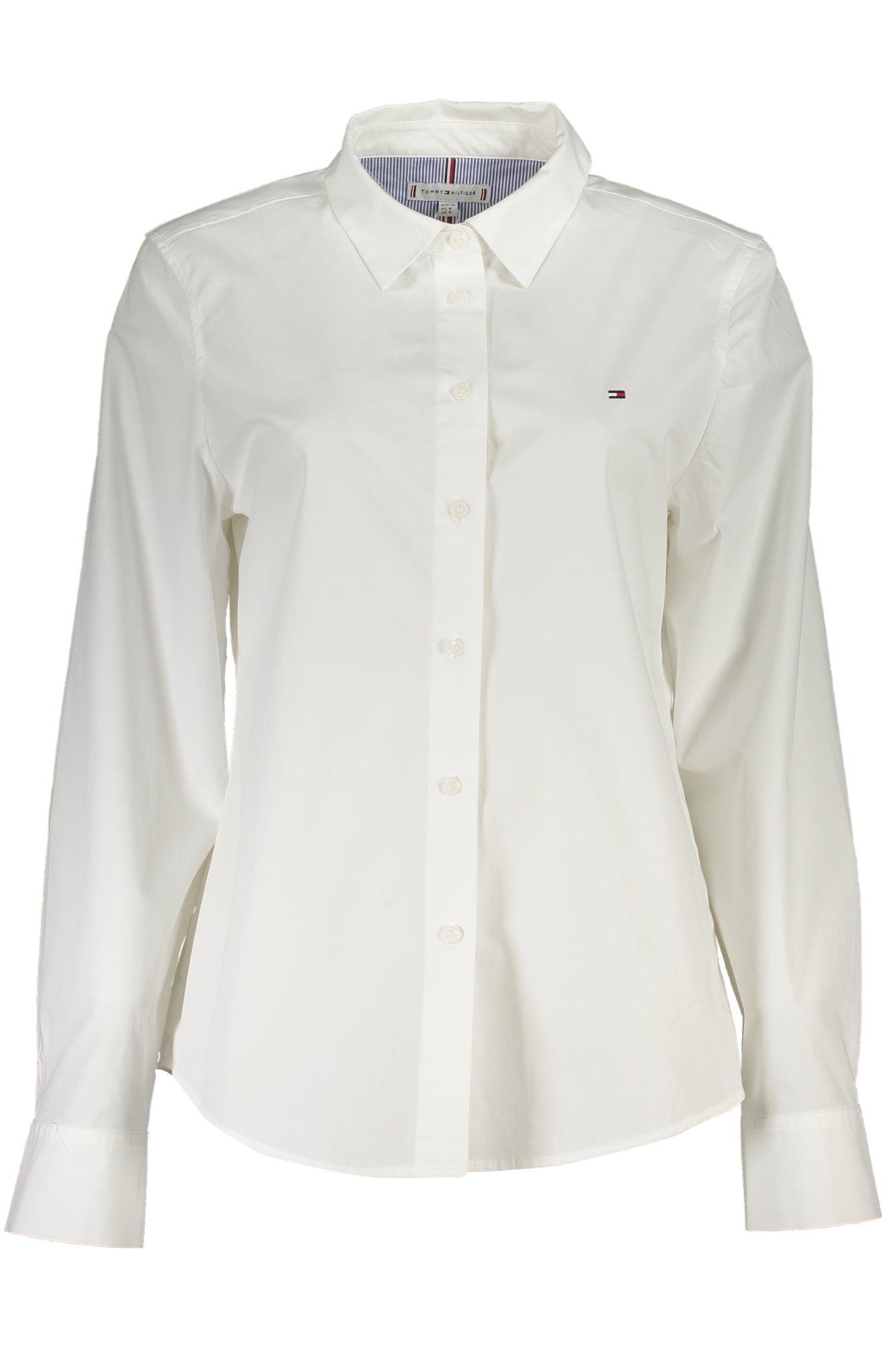 TOMMY HILFIGER WOMENS LONG SLEEVE SHIRT WHITE