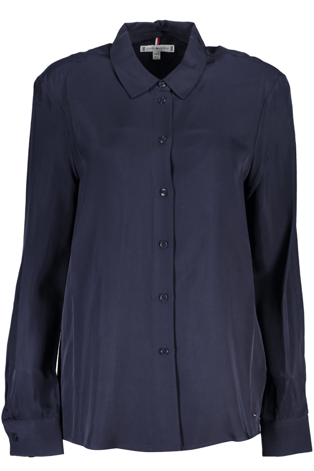 TOMMY HILFIGER WOMENS LONG SLEEVE SHIRT BLUE