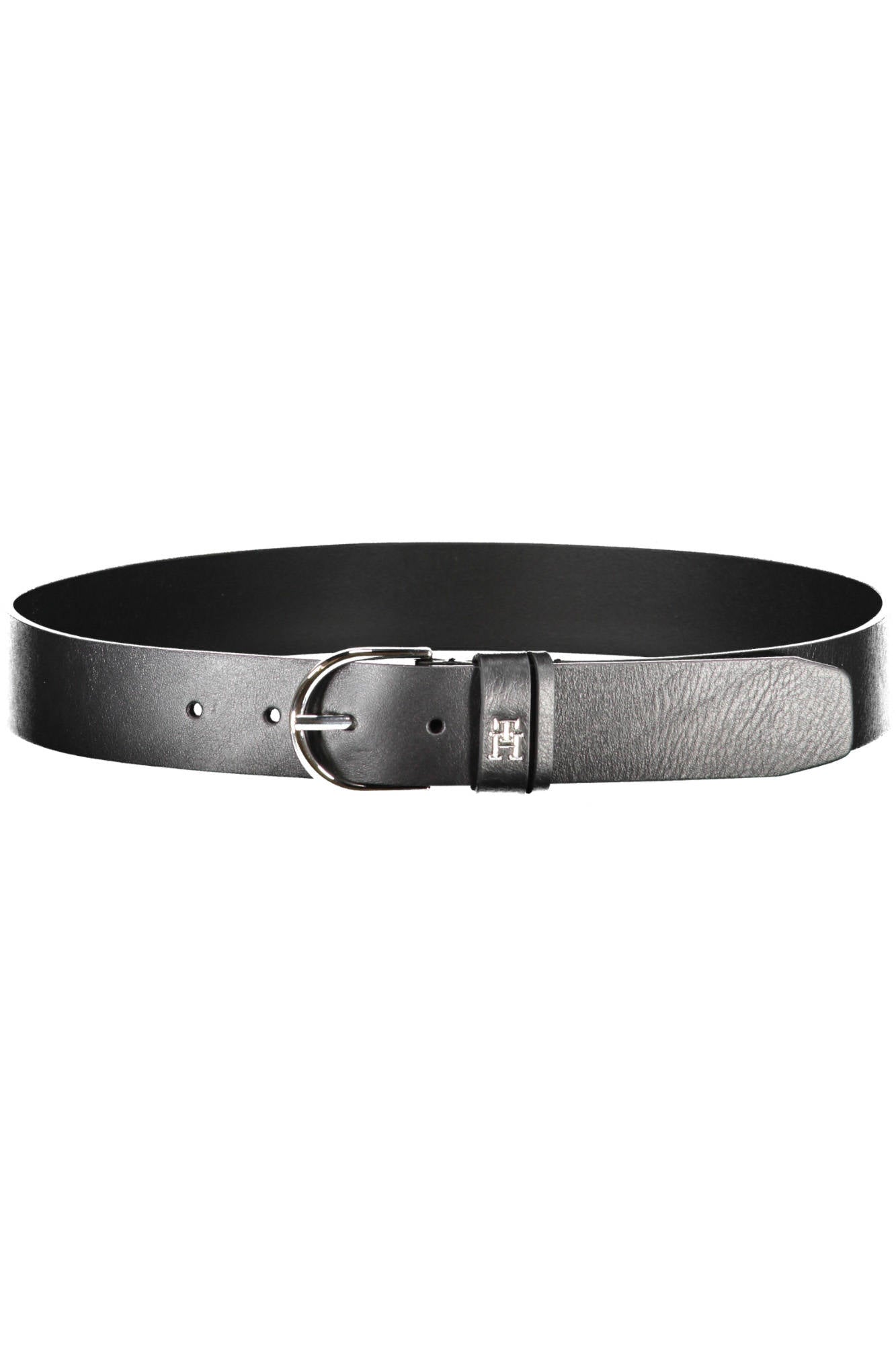TOMMY HILFIGER WOMENS BLACK LEATHER BELT