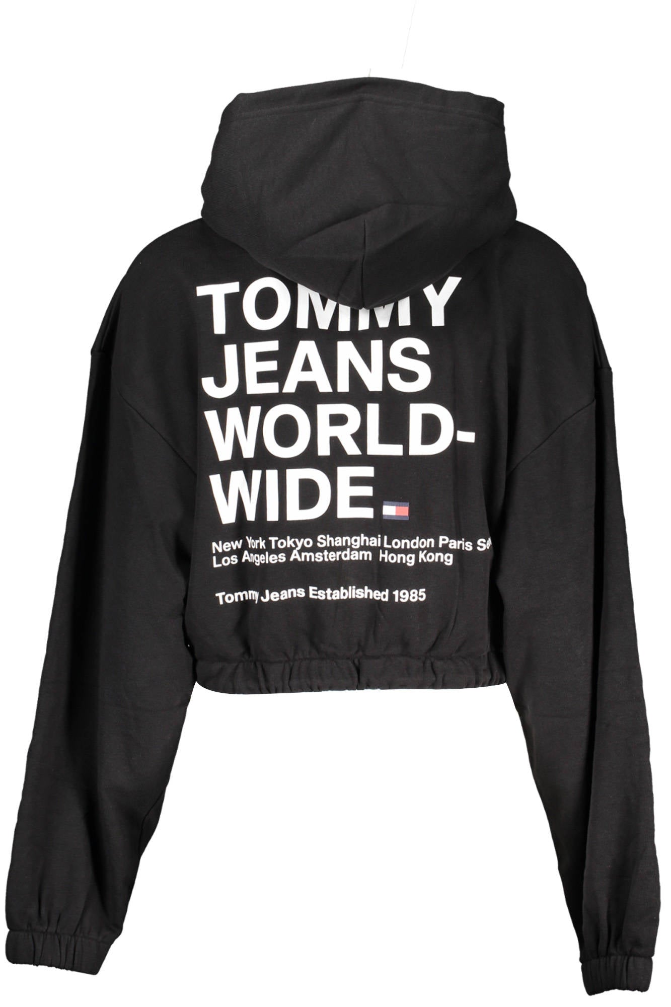 TOMMY HILFIGER WOMENS BLACK ZIPPED SWEATSHIRT