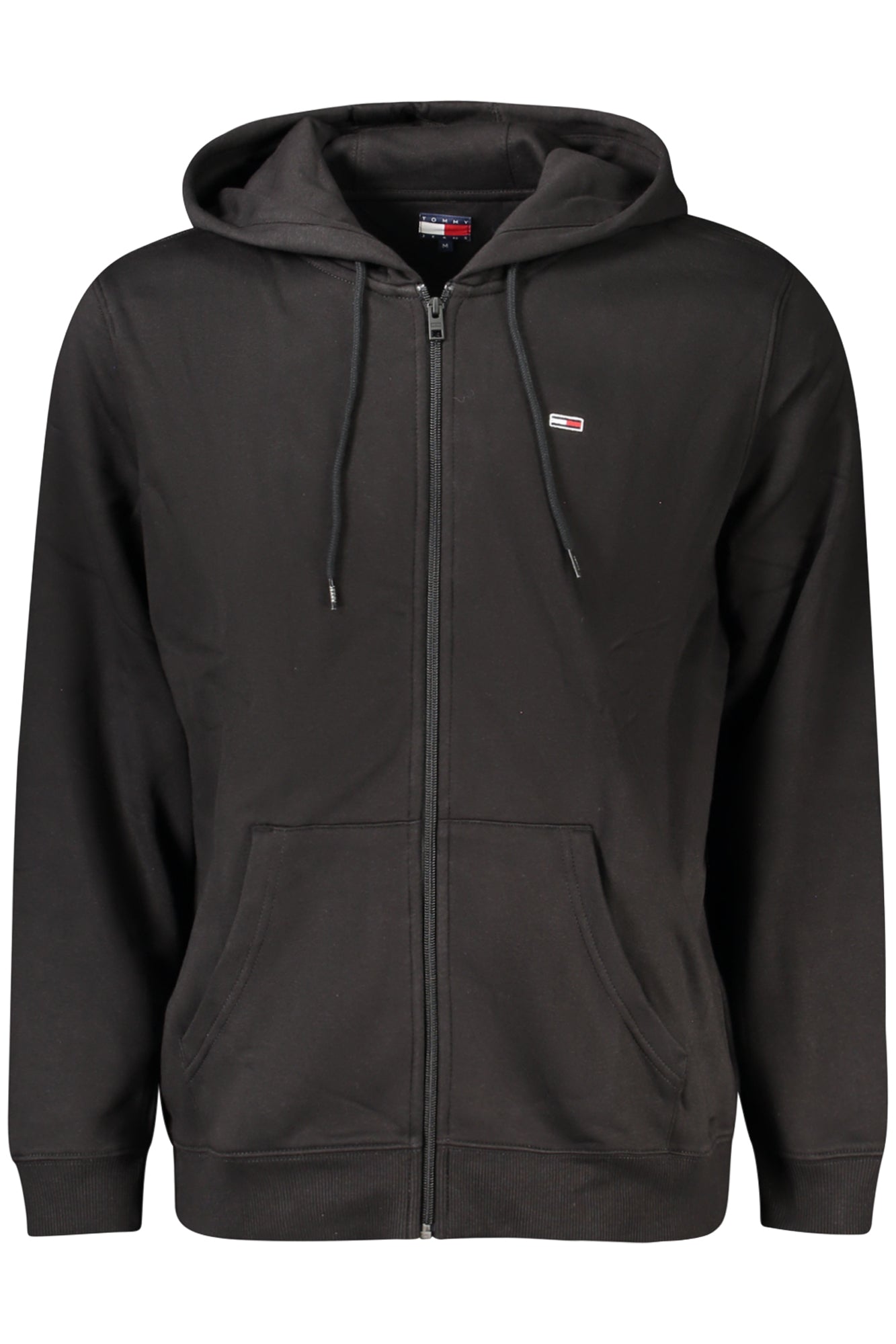 TOMMY HILFIGER MENS ZIP-UP SWEATSHIRT BLACK
