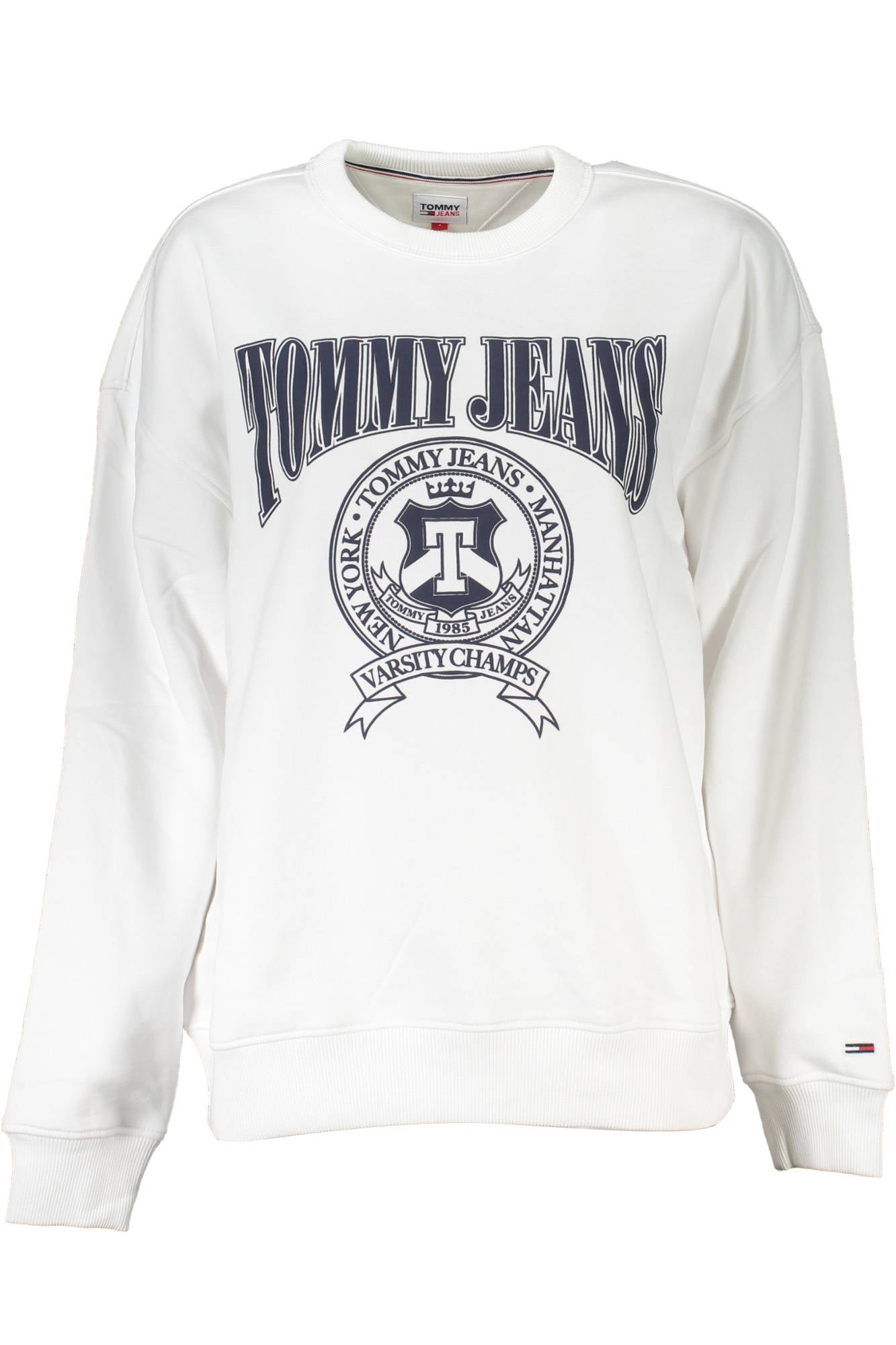 TOMMY HILFIGER WOMENS WHITE SWEATSHIRT WITHOUT ZIP
