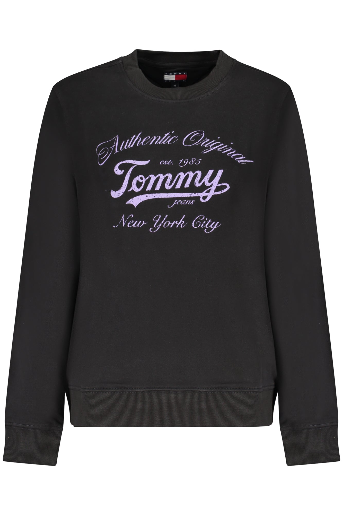 TOMMY HILFIGER WOMENS BLACK ZIP-UP SWEATSHIRT
