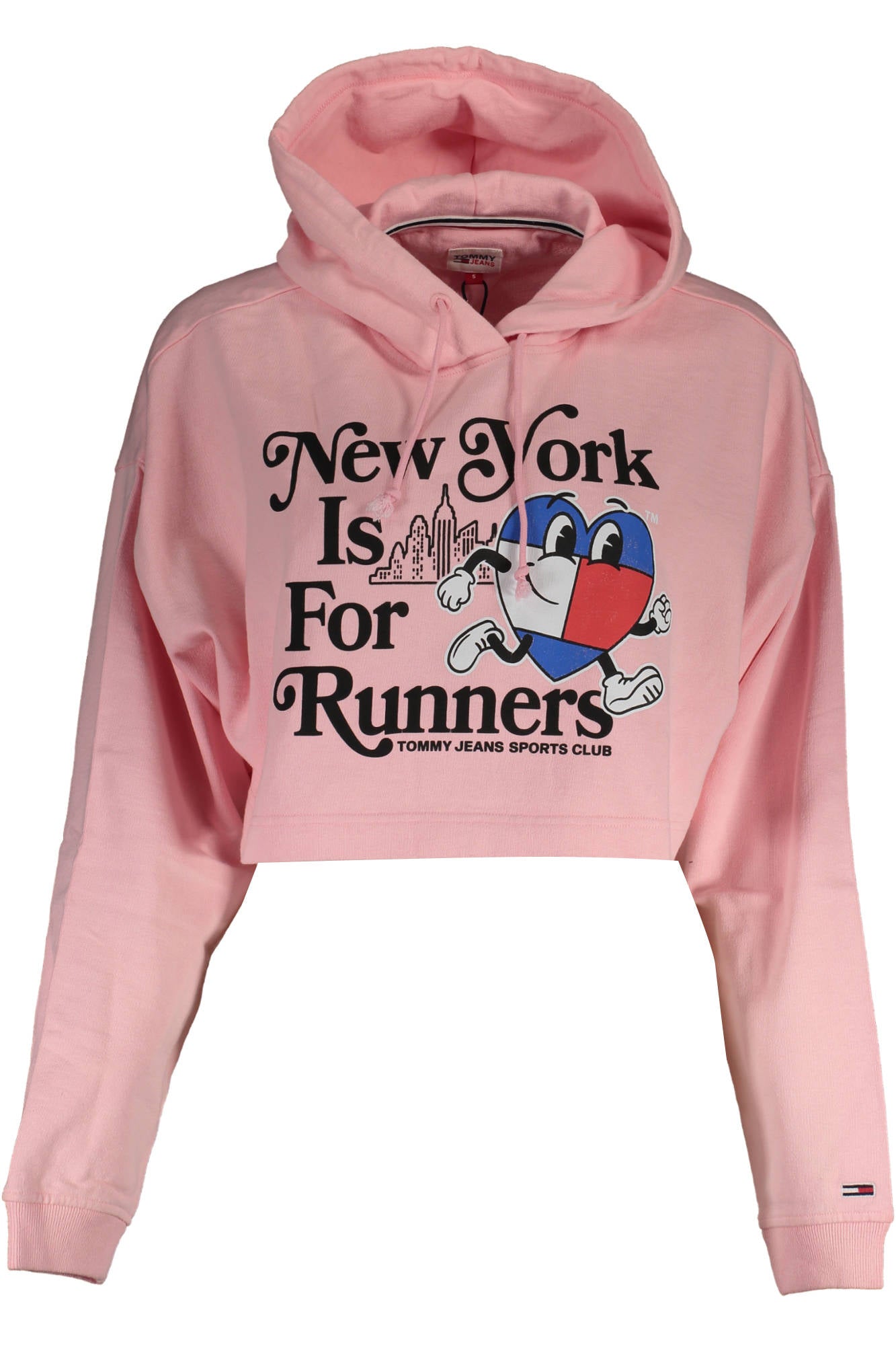 TOMMY HILFIGER PINK WOMENS SWEATSHIRT WITHOUT ZIP