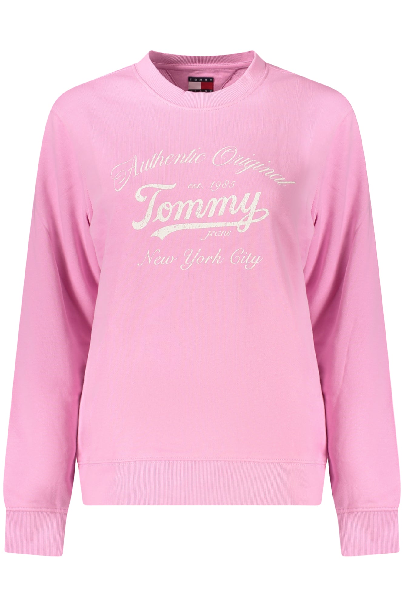 TOMMY HILFIGER WOMENS PINK ZIP-UP SWEATSHIRT