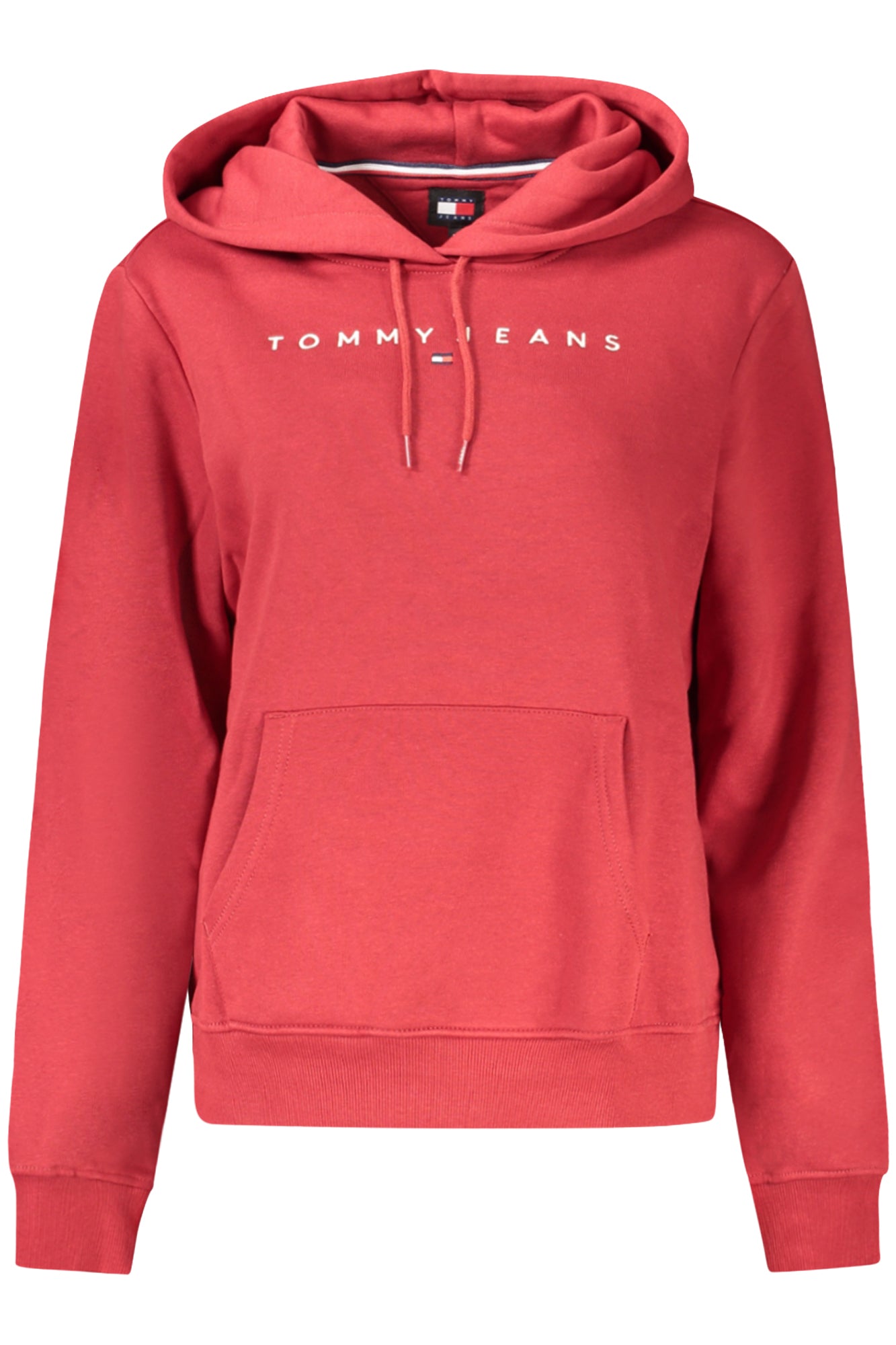 TOMMY HILFIGER WOMENS RED ZIP-UP SWEATSHIRT