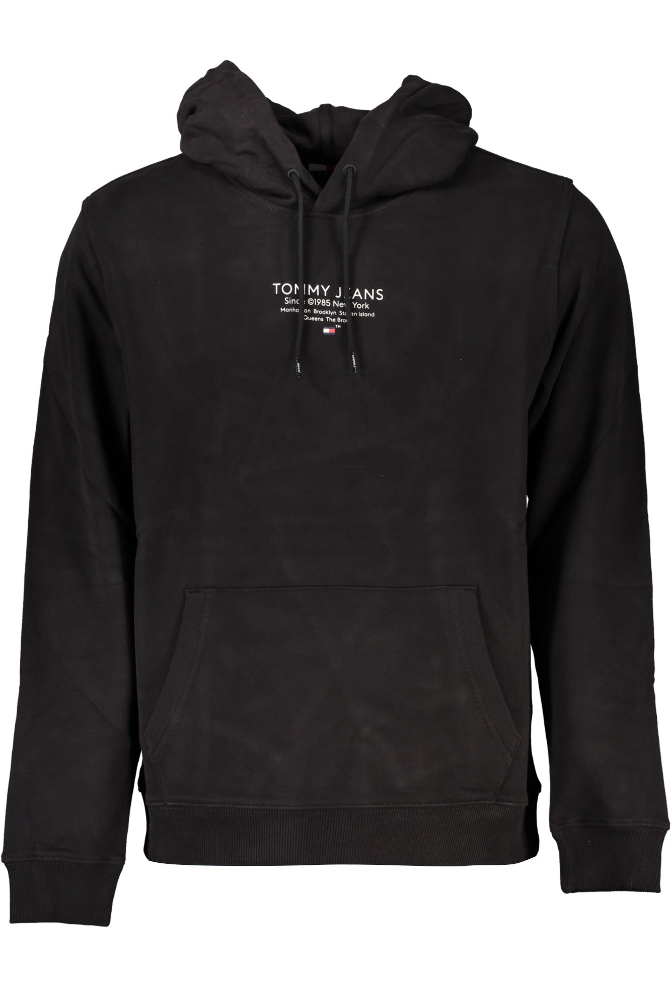TOMMY HILFIGER MENS BLACK ZIPLESS SWEATSHIRT