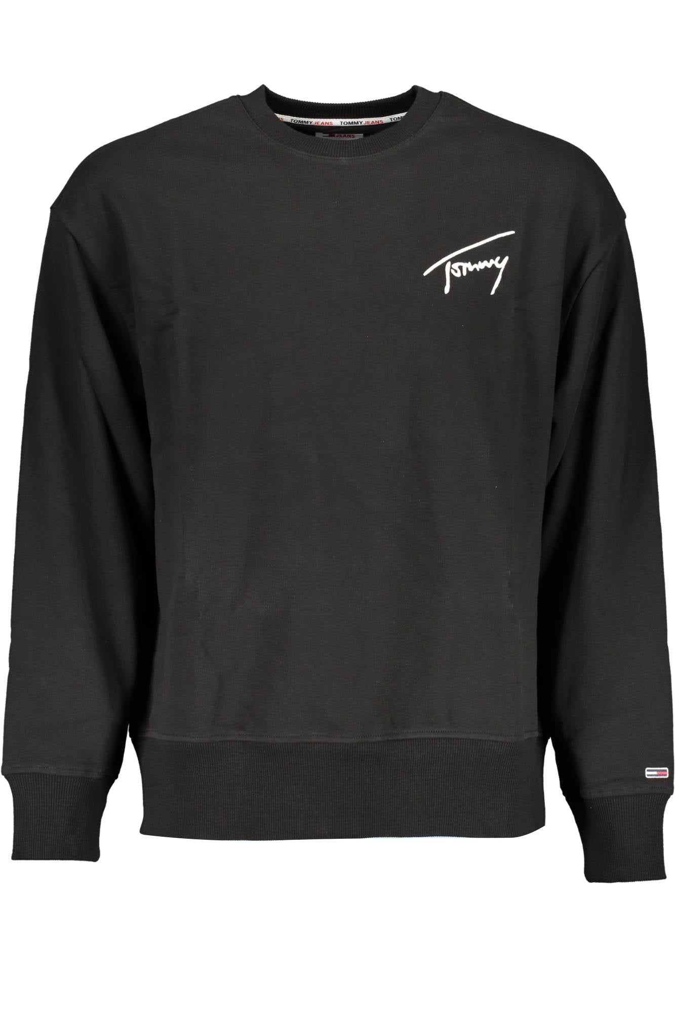 TOMMY HILFIGER MENS BLACK ZIP-UP SWEATSHIRT