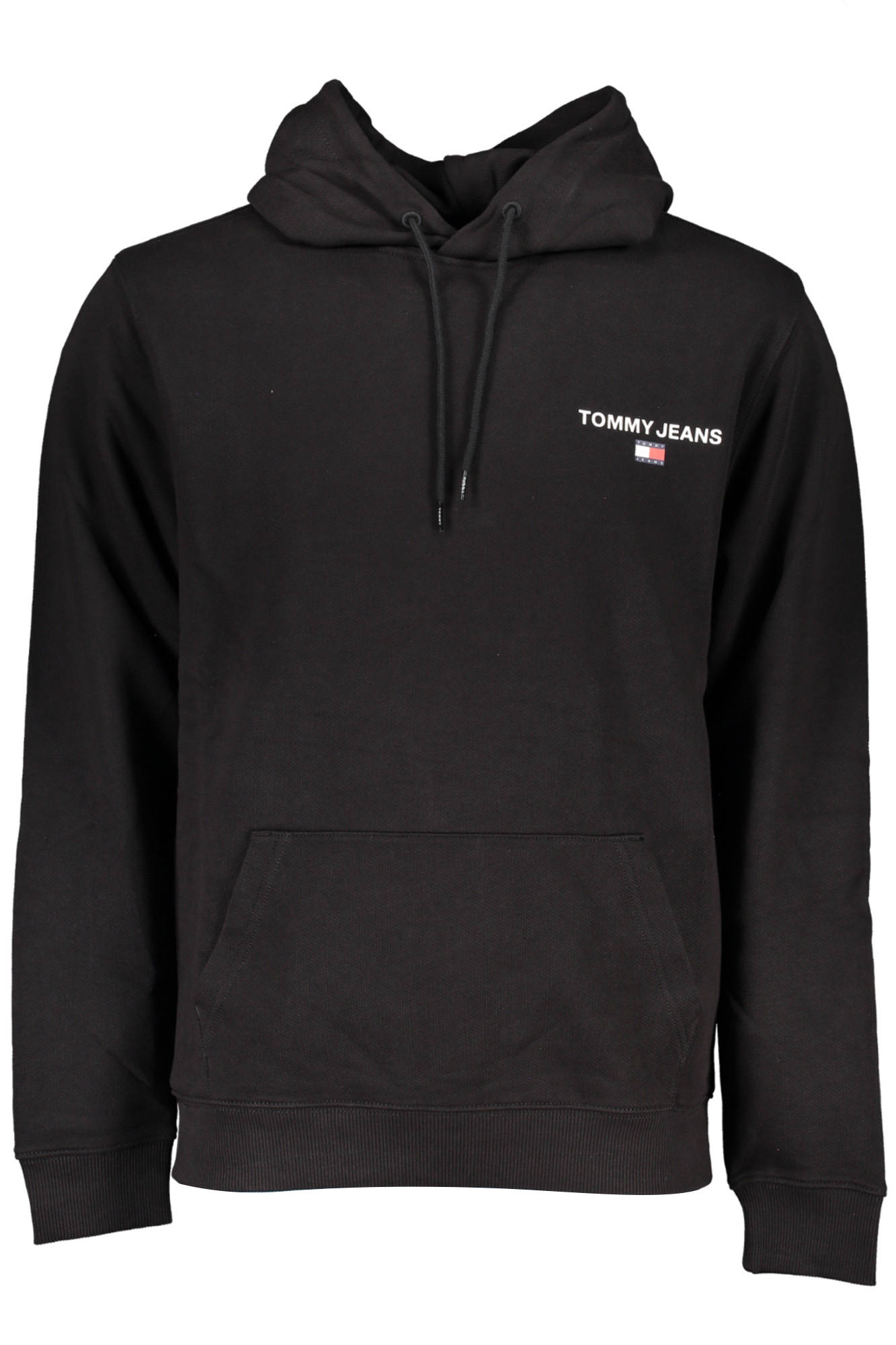 TOMMY HILFIGER MENS BLACK ZIPLESS SWEATSHIRT
