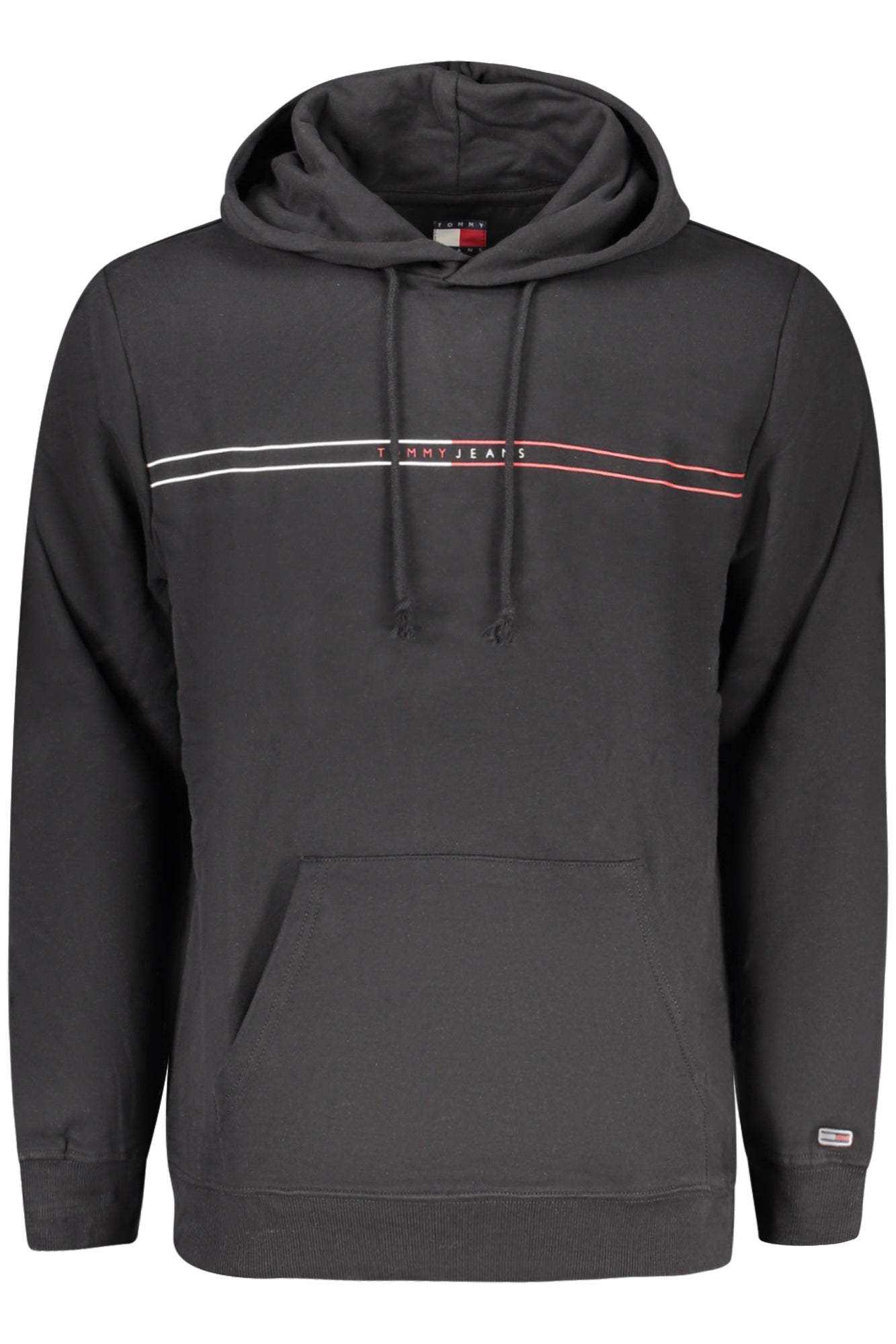 TOMMY HILFIGER MENS BLACK ZIP-UP SWEATSHIRT