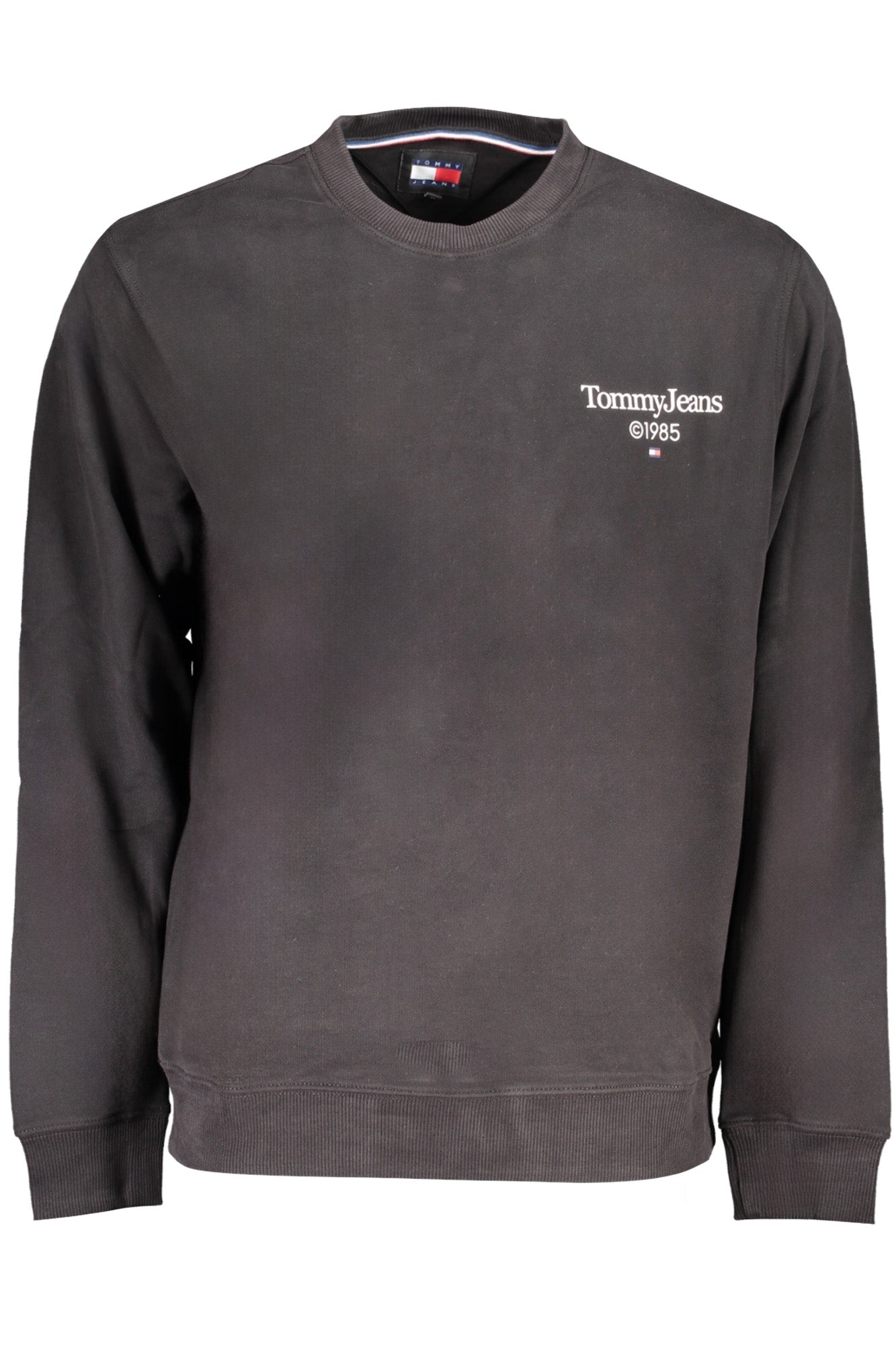 TOMMY HILFIGER MENS BLACK ZIPLESS SWEATSHIRT