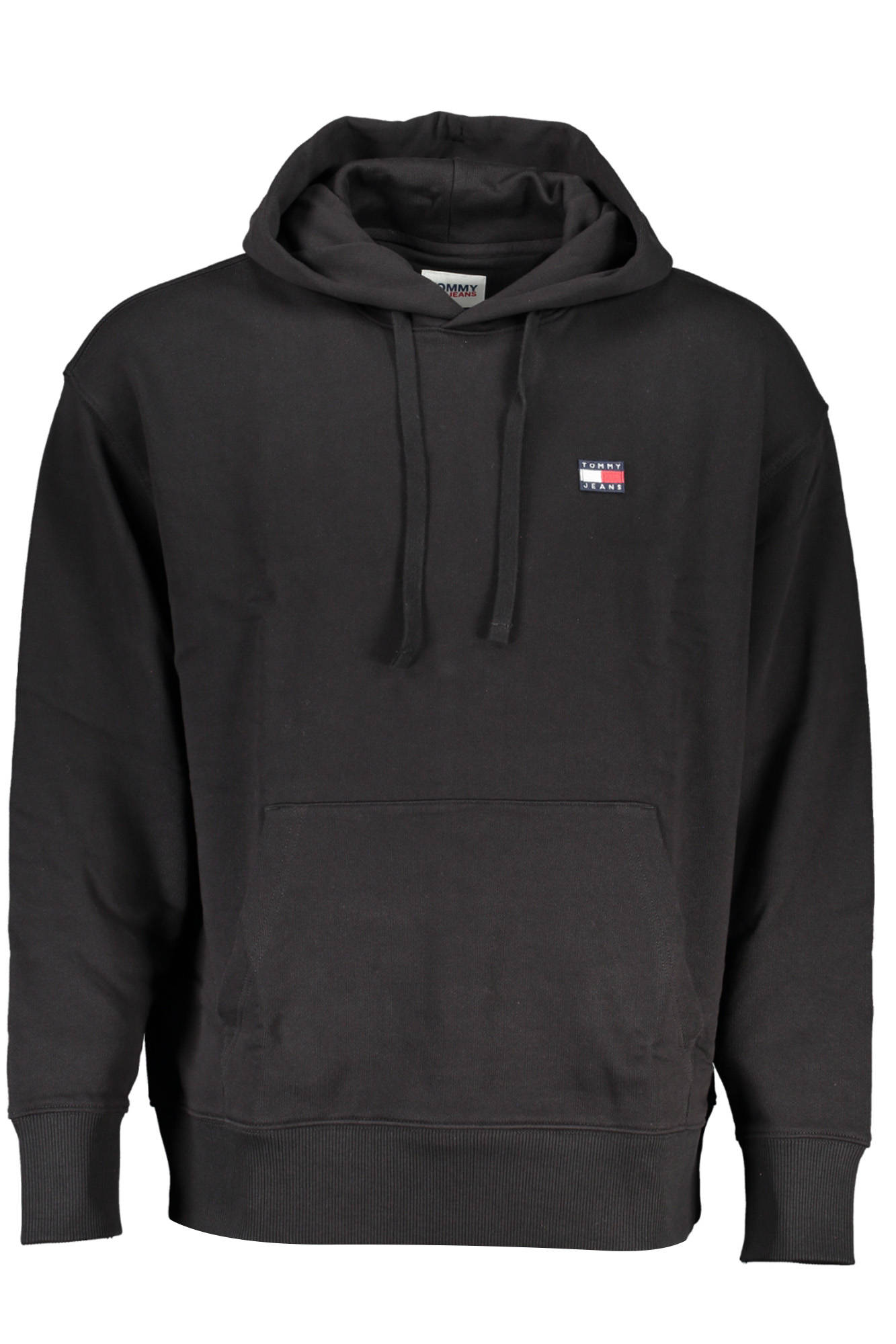 TOMMY HILFIGER MENS BLACK ZIPLESS SWEATSHIRT