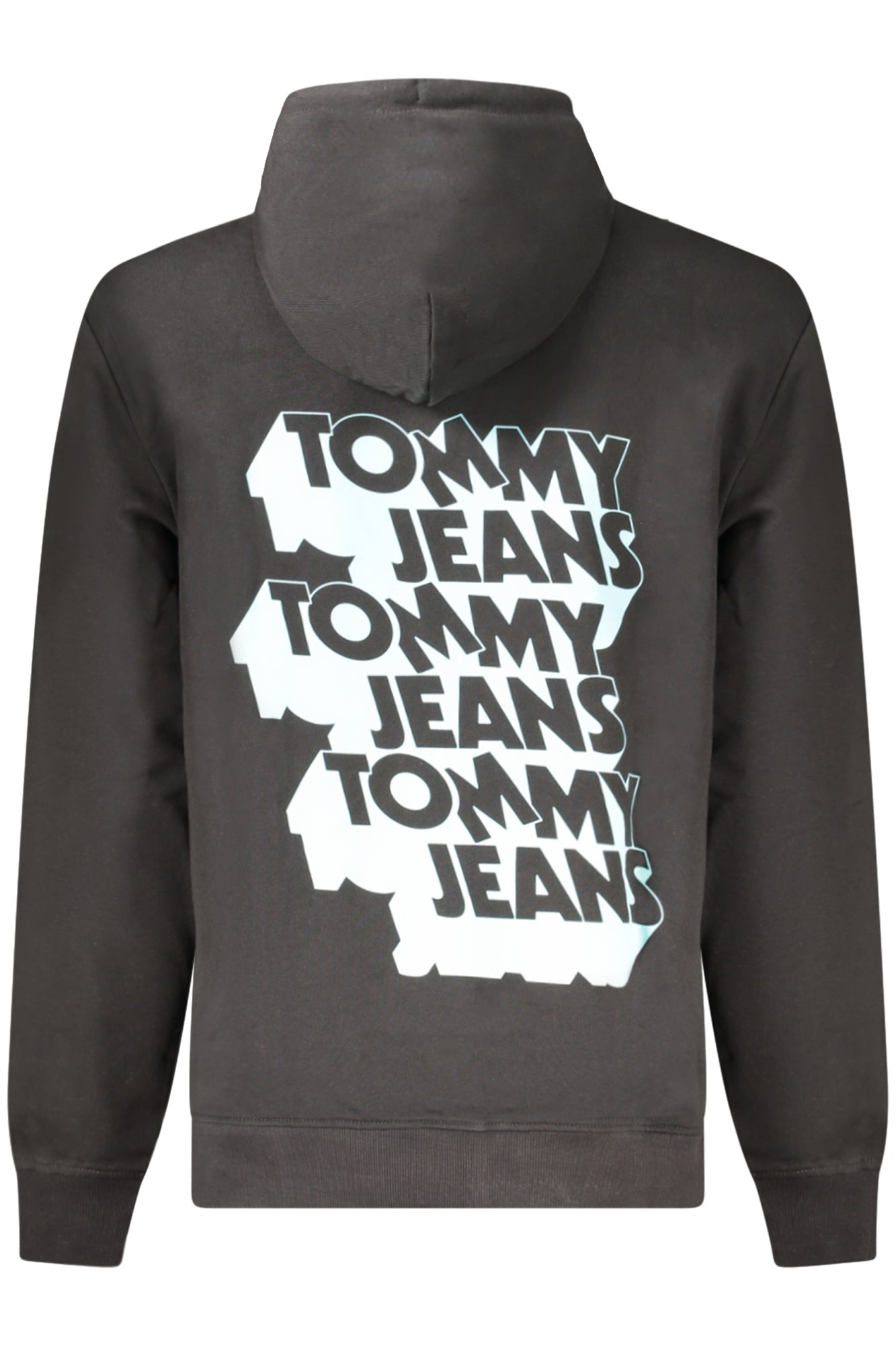 TOMMY HILFIGER MENS BLACK ZIP-UP SWEATSHIRT