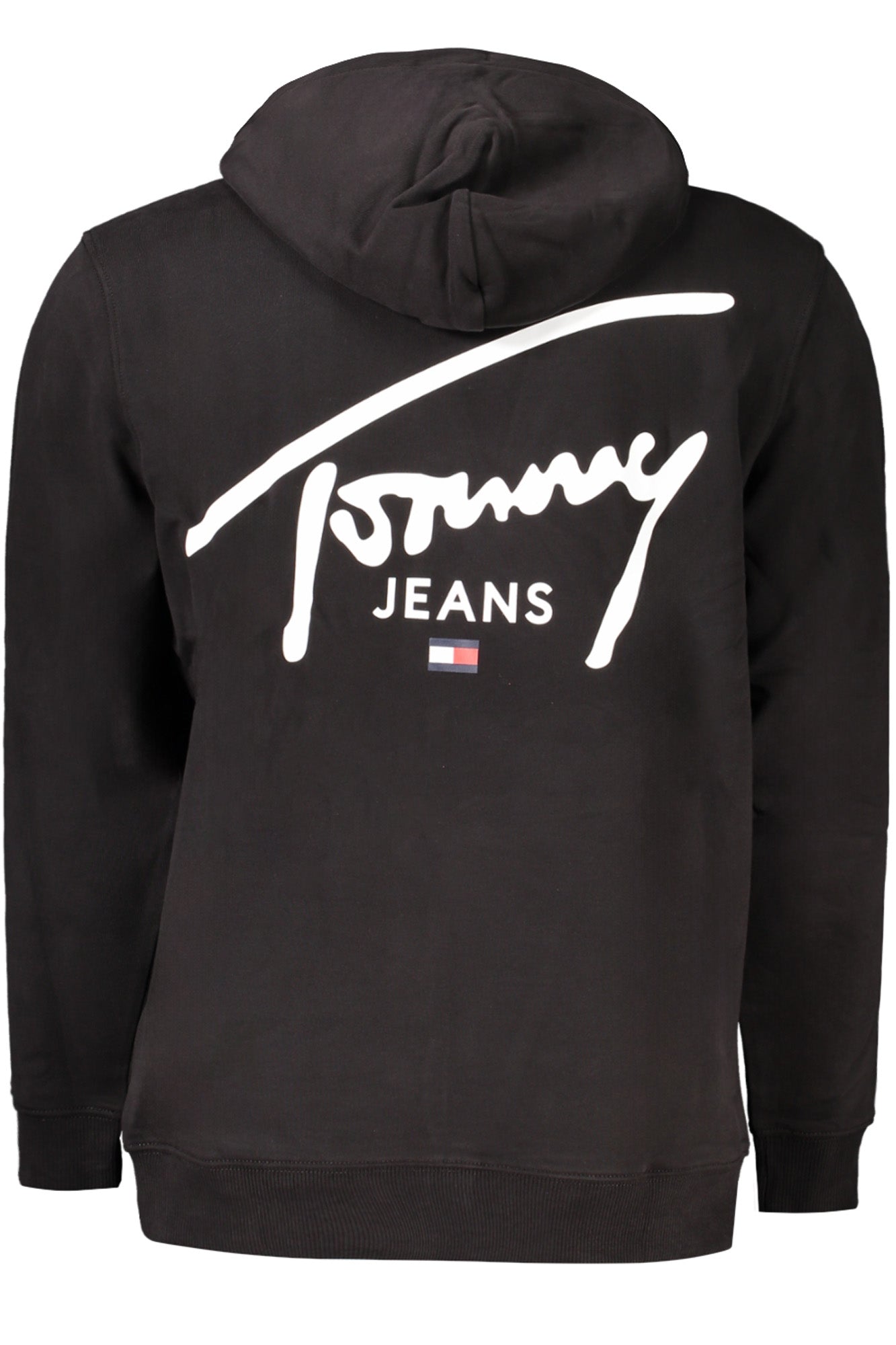 TOMMY HILFIGER MENS BLACK ZIP-UP SWEATSHIRT