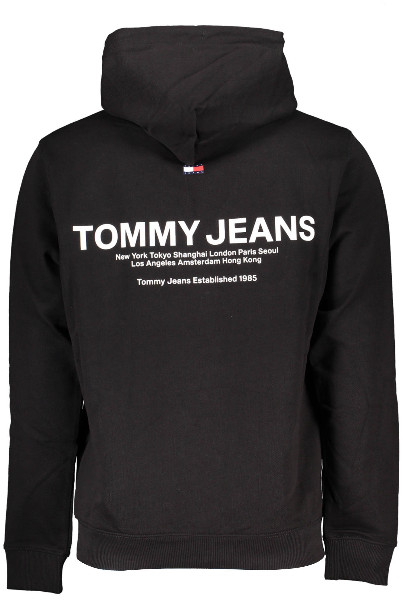 TOMMY HILFIGER MENS BLACK ZIPLESS SWEATSHIRT