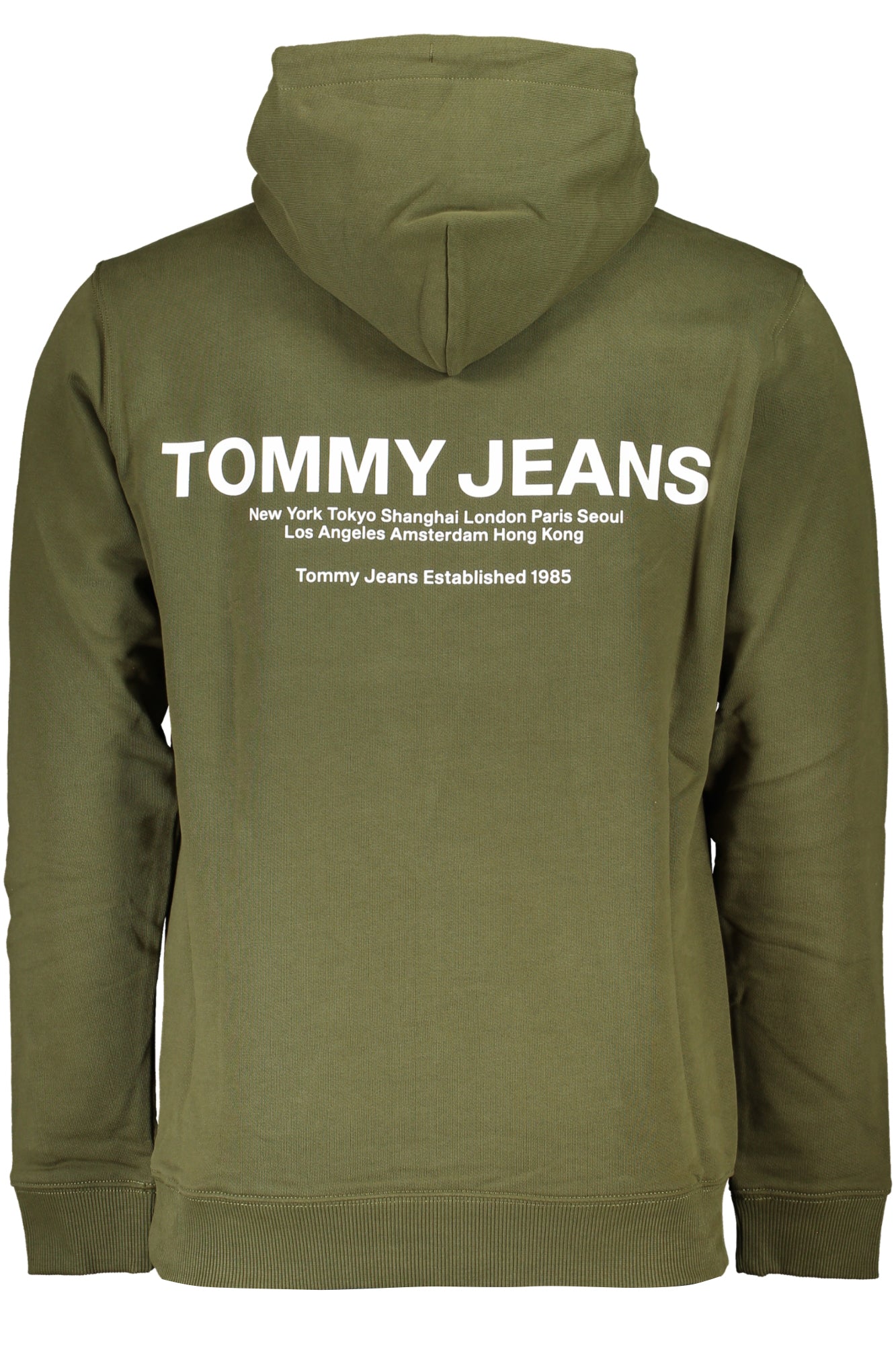 TOMMY HILFIGER MENS GREEN ZIPLESS SWEATSHIRT