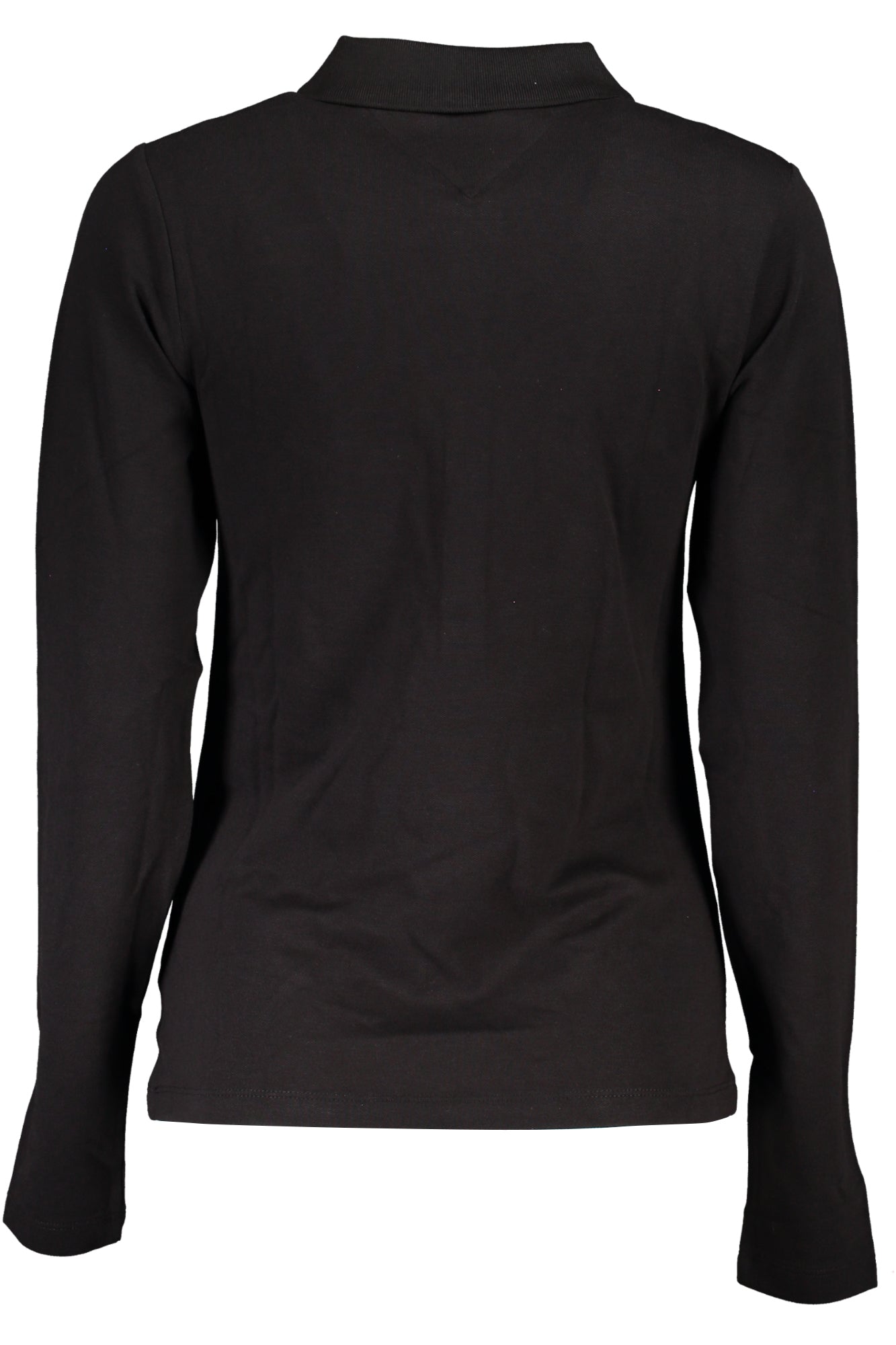 TOMMY HILFIGER WOMENS LONG SLEEVE POLO SHIRT BLACK