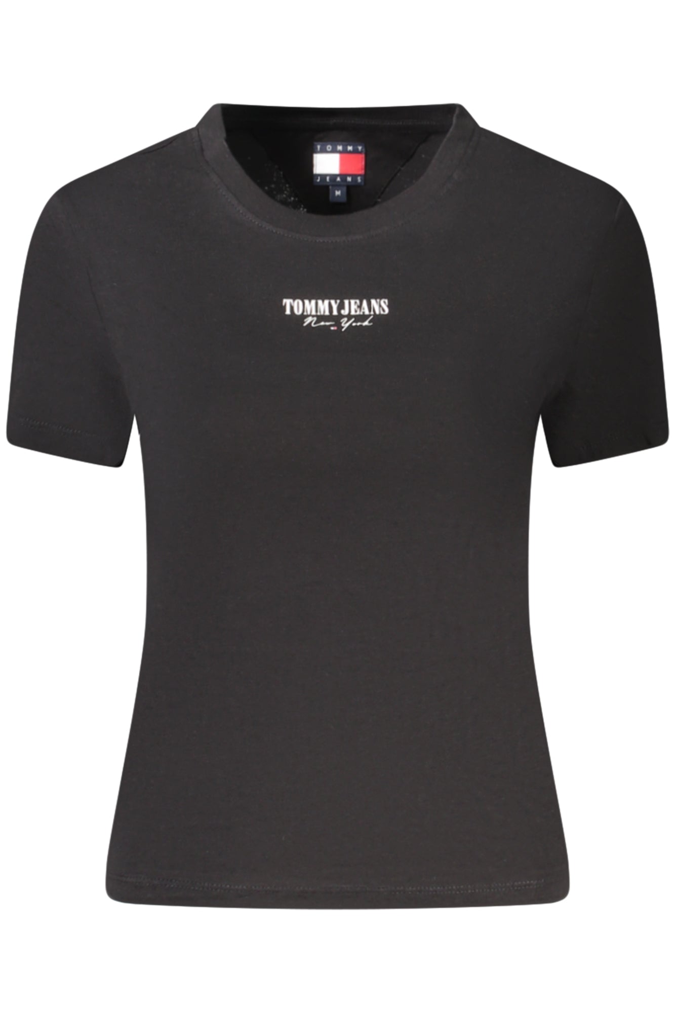 TOMMY HILFIGER WOMENS SHORT-SLEEVE T-SHIRT BLACK