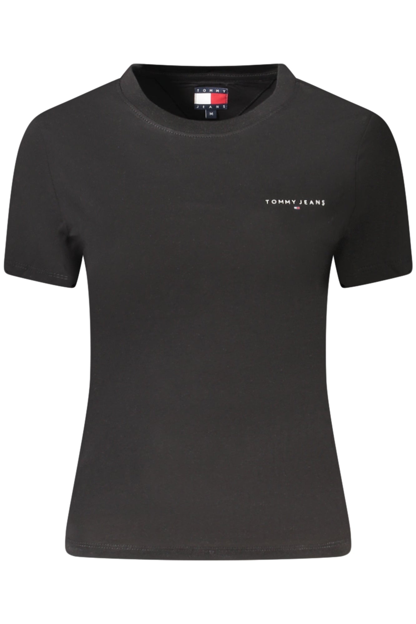 TOMMY HILFIGER WOMENS SHORT-SLEEVE T-SHIRT BLACK