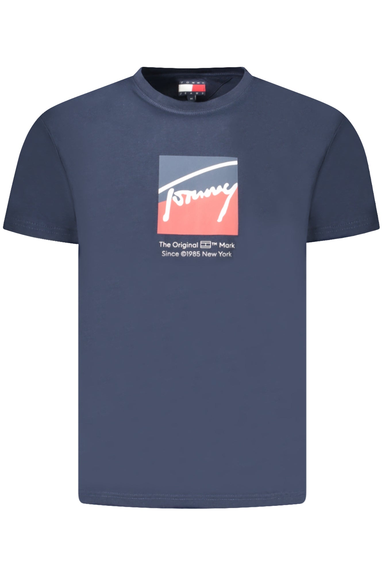 TOMMY HILFIGER MENS SHORT-SLEEVE T-SHIRT BLUE