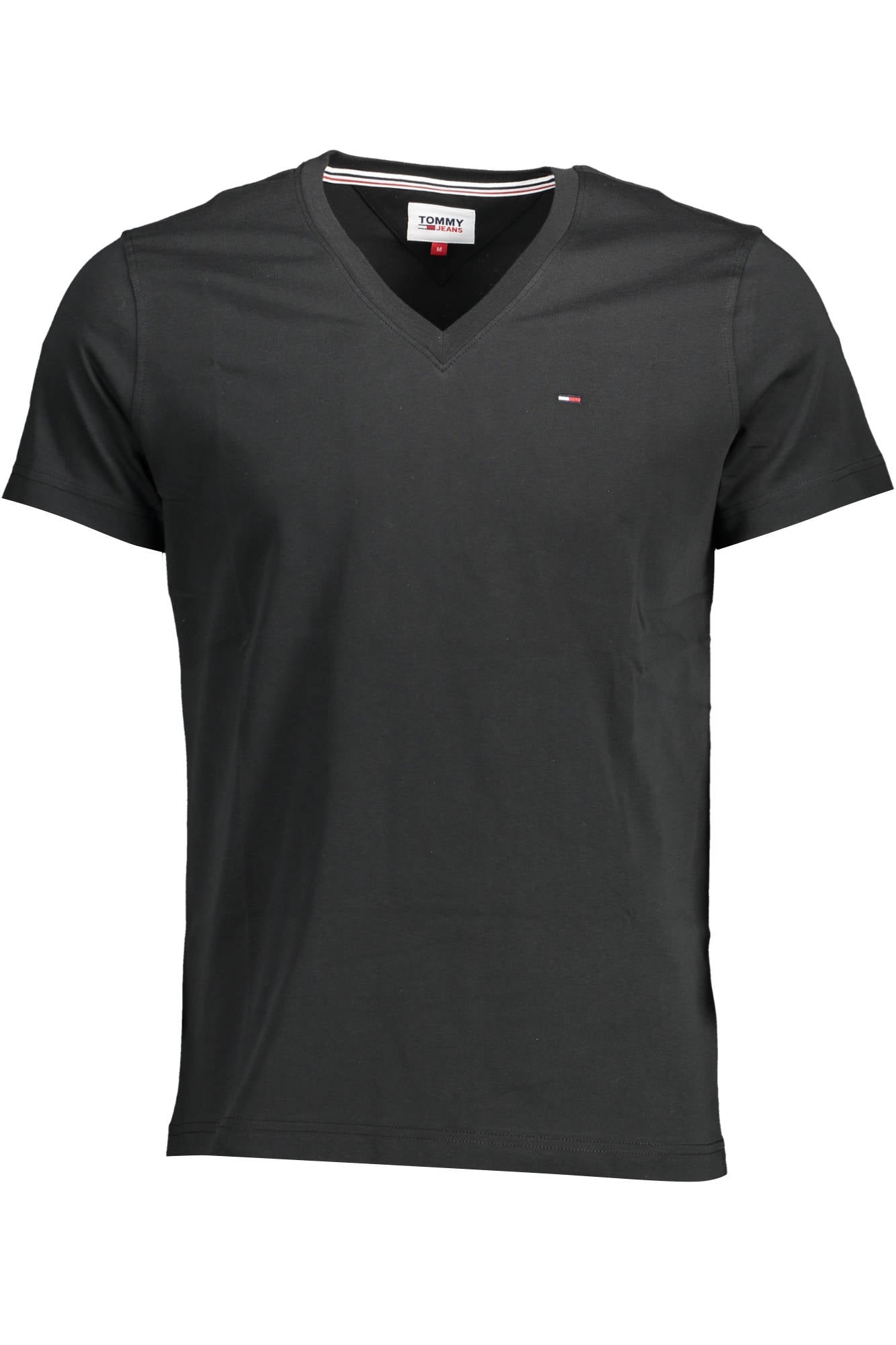 TOMMY HILFIGER MENS SHORT SLEEVE T-SHIRT BLACK