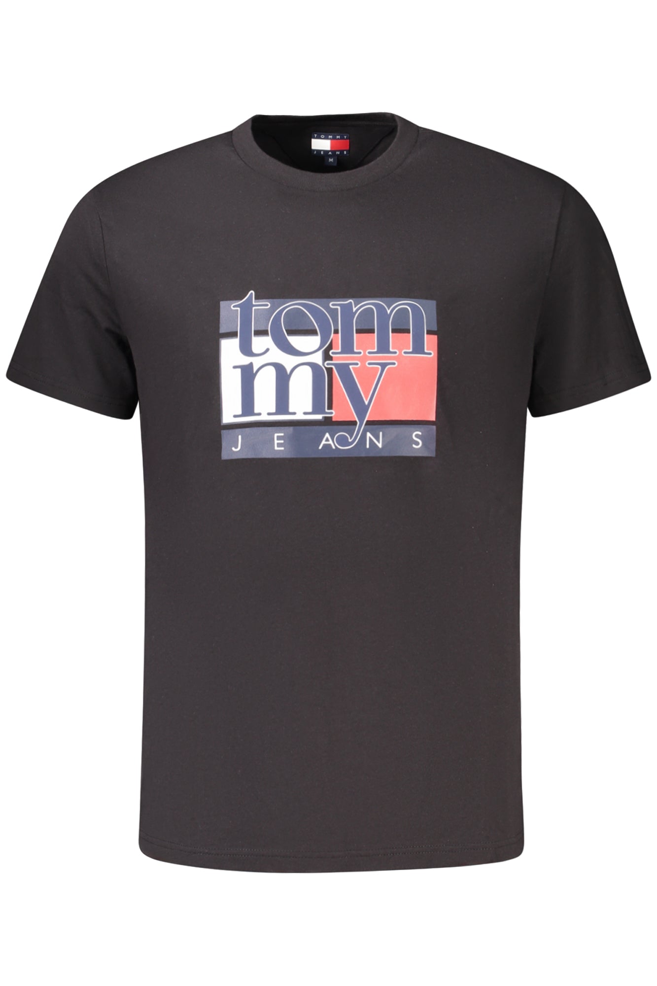 TOMMY HILFIGER MENS SHORT-SLEEVE T-SHIRT BLACK