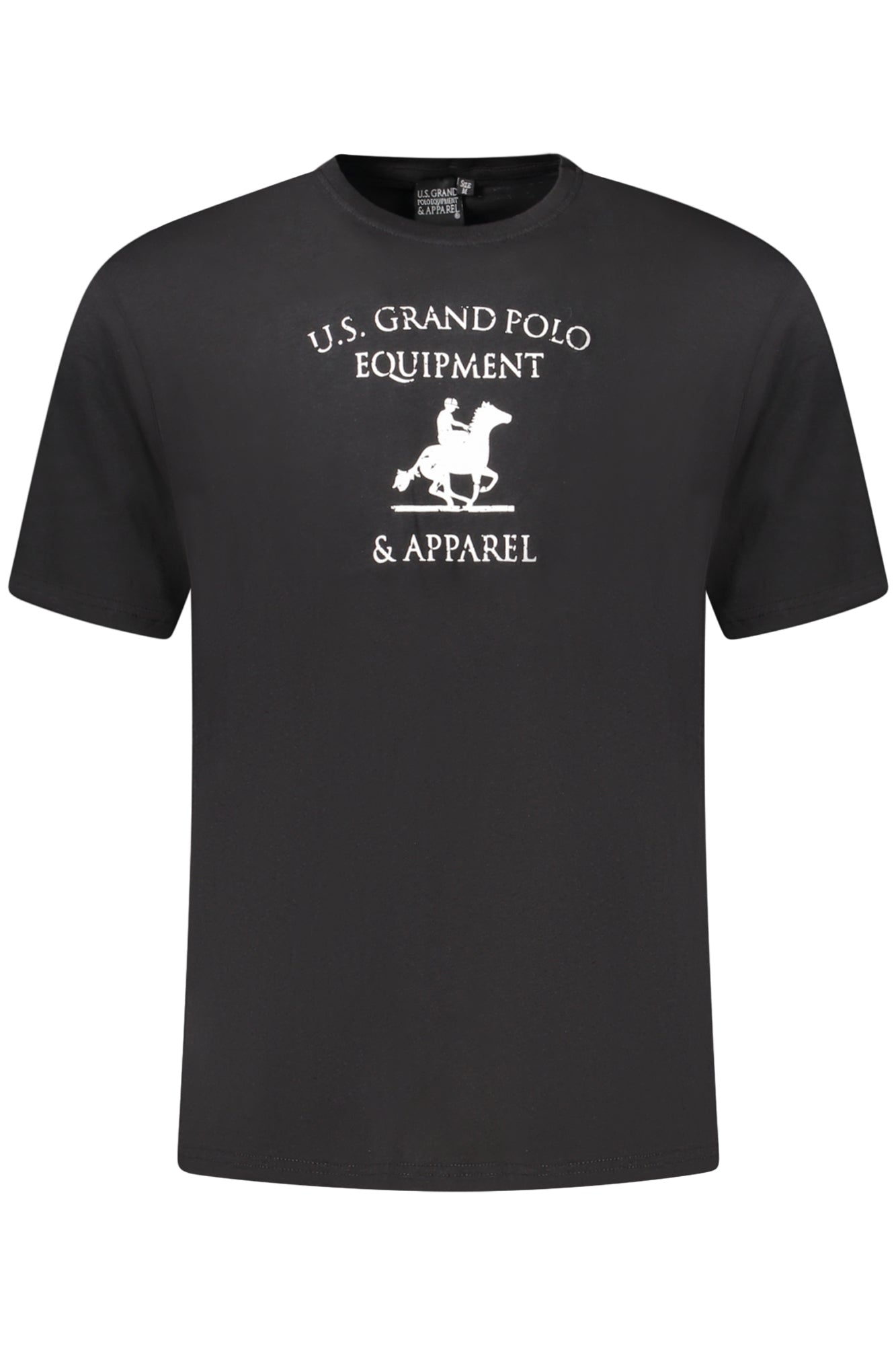 US GRAND POLO SHORT SLEEVE T-SHIRT MEN BLACK