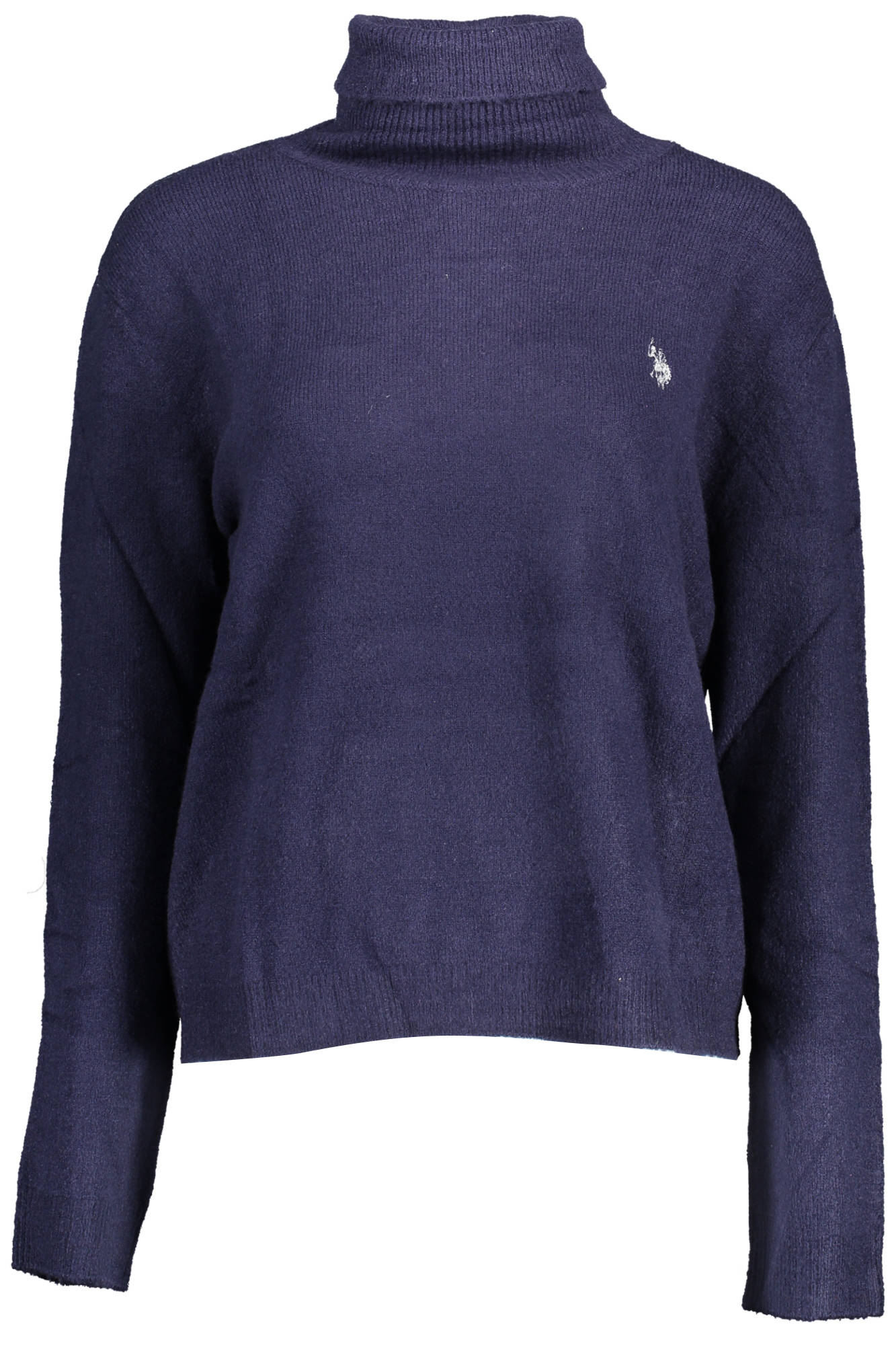 US BLUE WOMENS POLO SWEATER