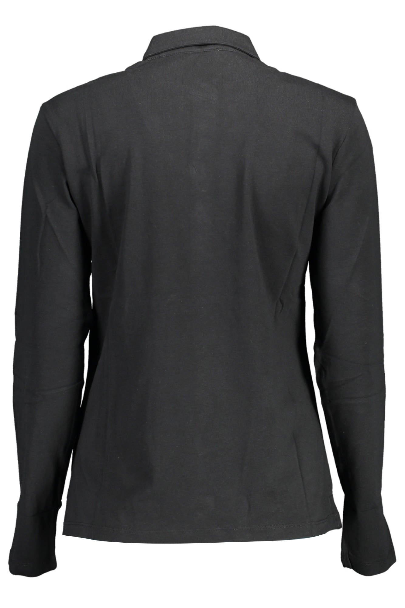 US POLO BLACK WOMENS LONG SLEEVED POLO SHIRT