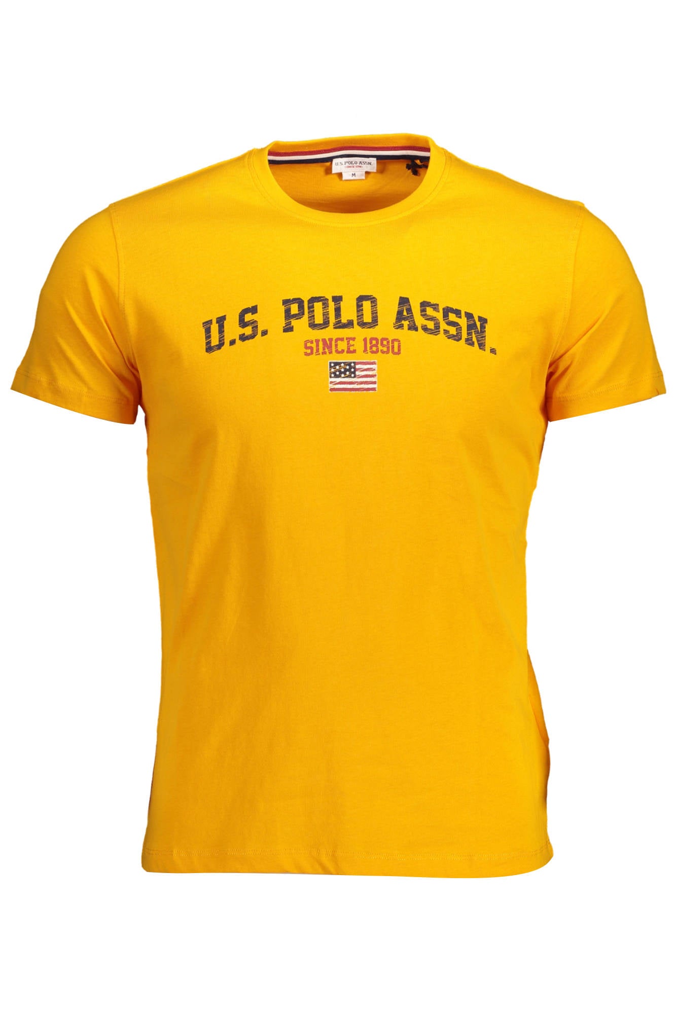 US POLO T-SHIRT SHORT SLEEVES MEN ORANGE