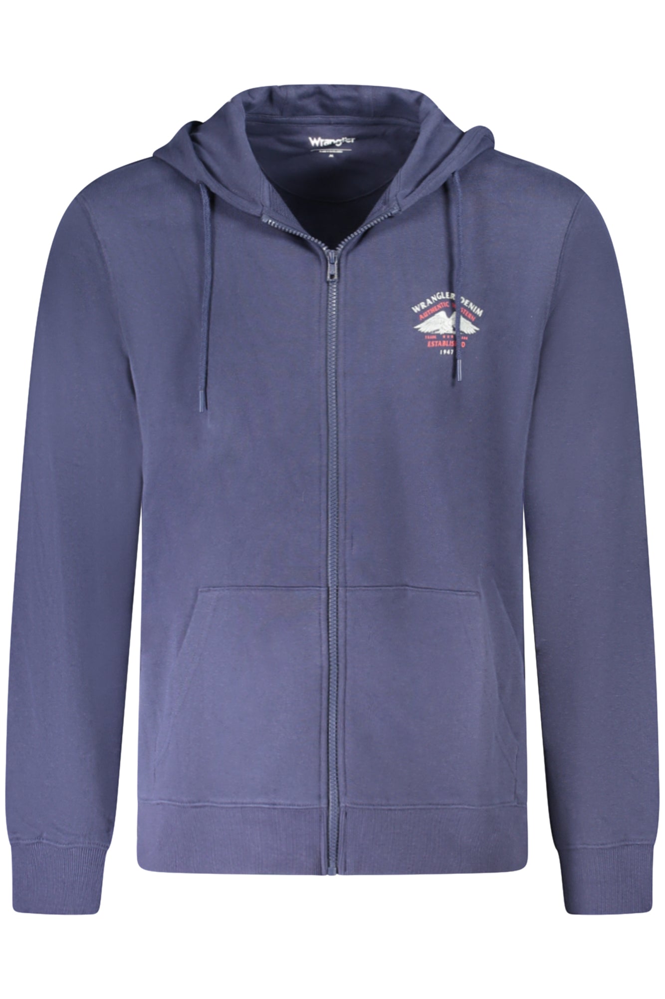 WRANGLER MENS ZIP-UP SWEATSHIRT BLUE